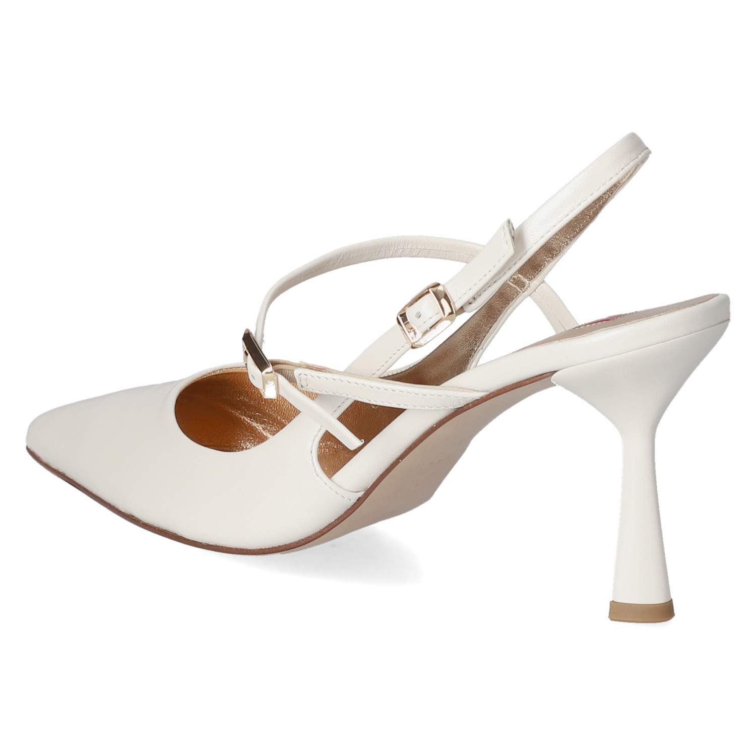 Högl Högl 11079130300 Damen Glattleder weiss Slingpumps