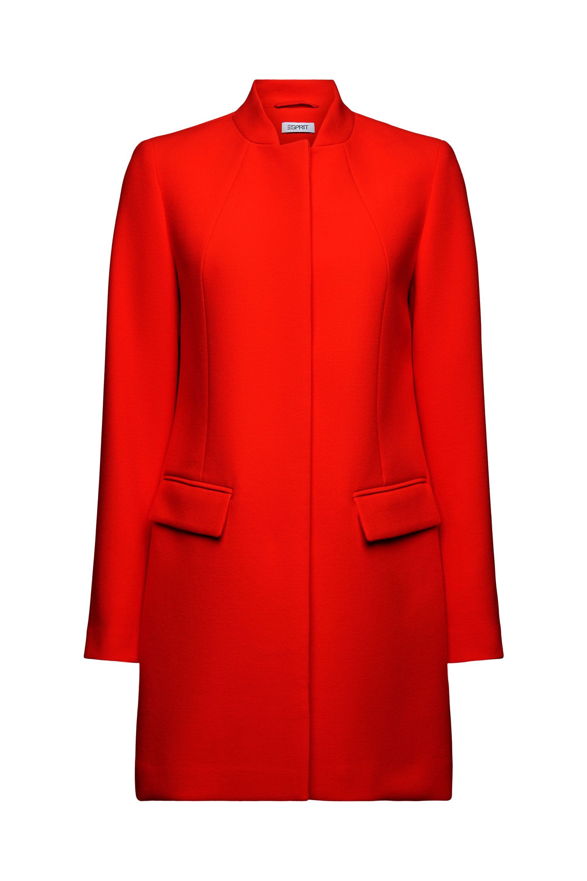 Kurzmantel Roter Damen Wollmantel Roter Mantel Damen Zalando