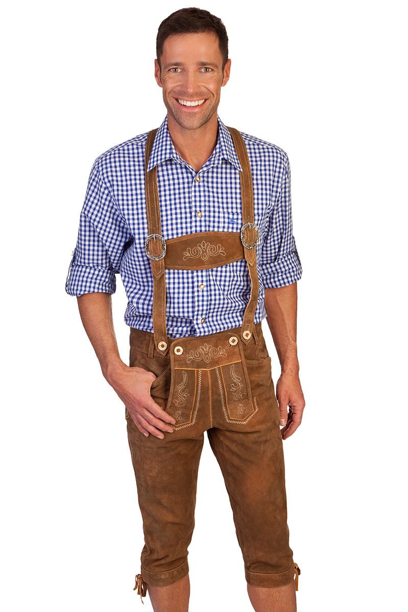 Stockerpoint Trachtenlederhose Kniebundlederhose - JUSTIN - torf antik