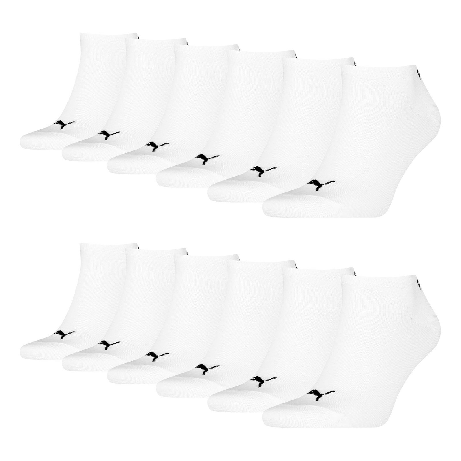PUMA Sneakersocken Soft Cotton (6-Paar) mit Cat-Logo und PUMA-Schriftzug