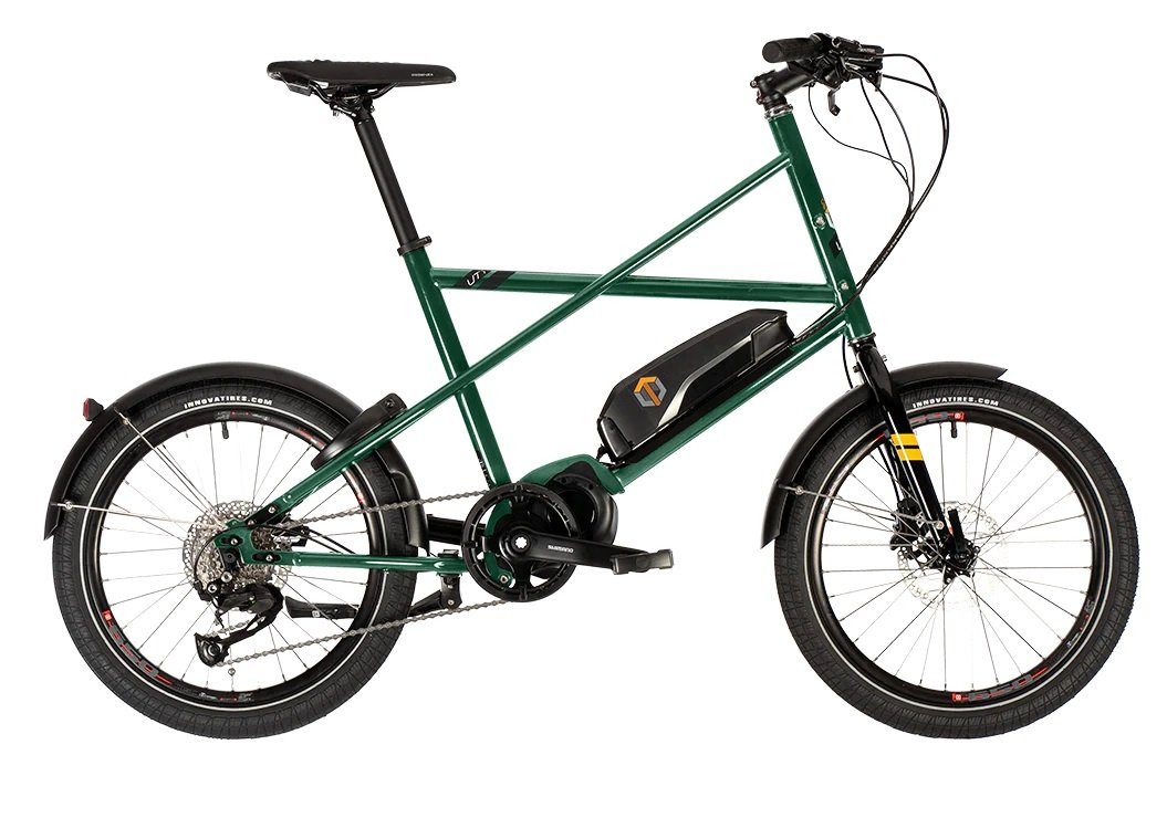 Cooper E-Bike UTY 9, 9 Gang Shimano Shimano Alivio Schaltwerk, Kettenschaltung Emerald Green