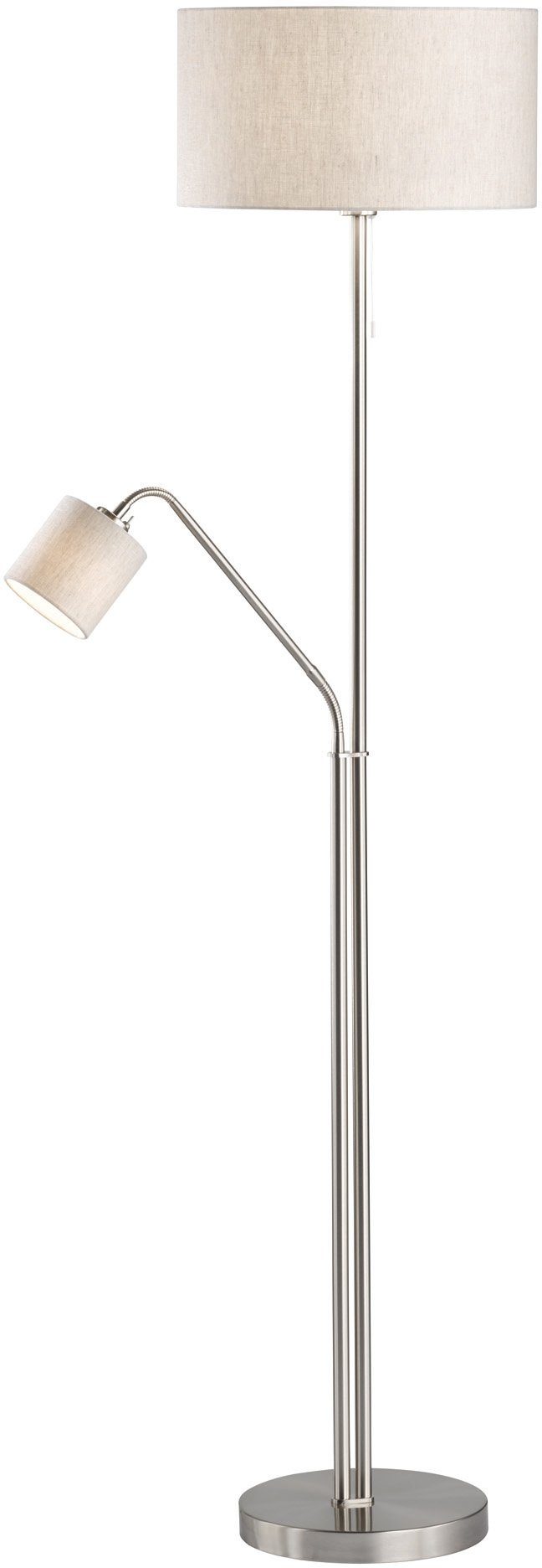 Leuchtmittel & FISCHER Stehlampe Lesearm, HONSEL wechselbar schaltbar, getrennt Layer,