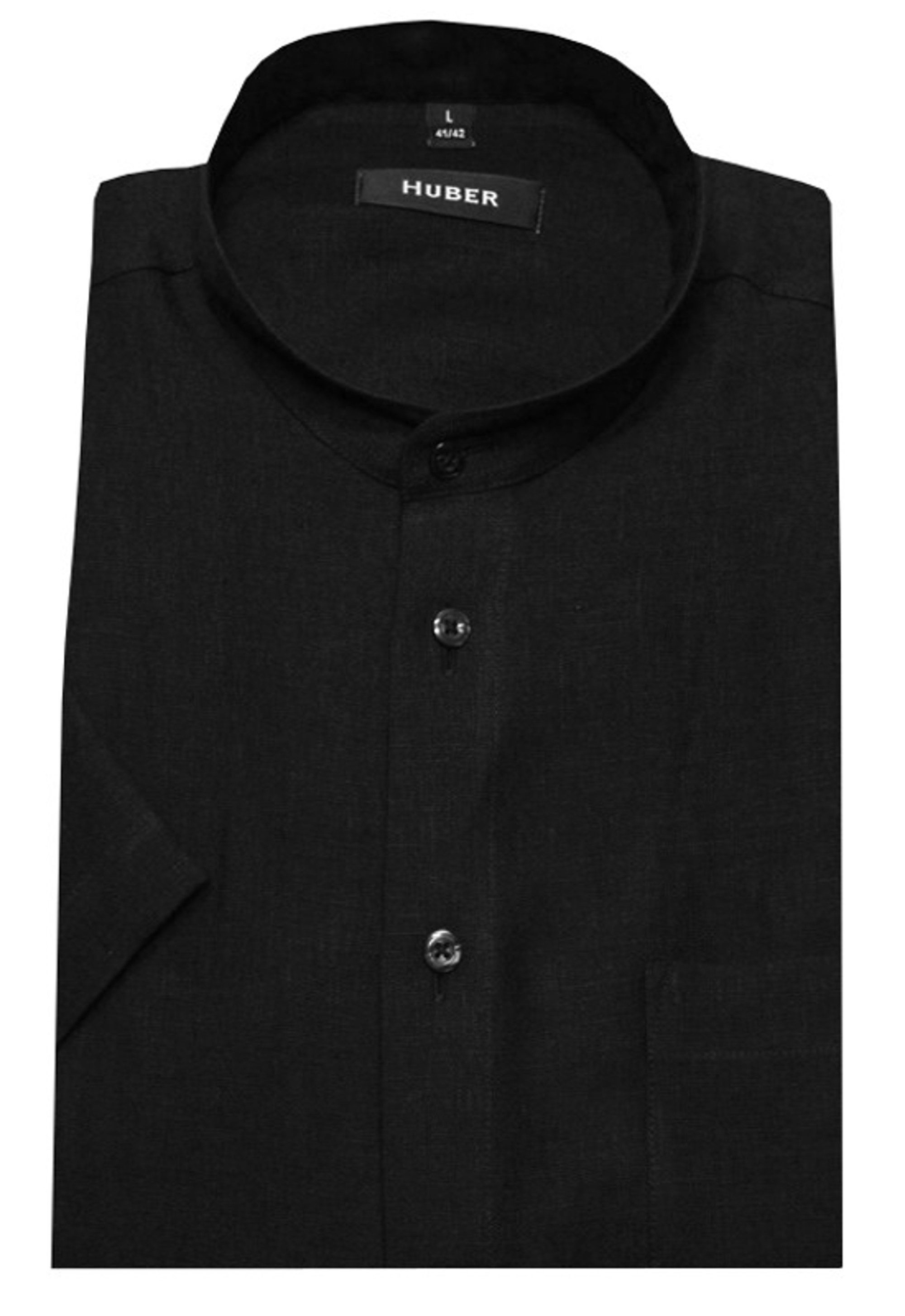 Huber Hemden Kurzarmhemd HU-0114 Stehkragen Kurzarm günstig online kaufen