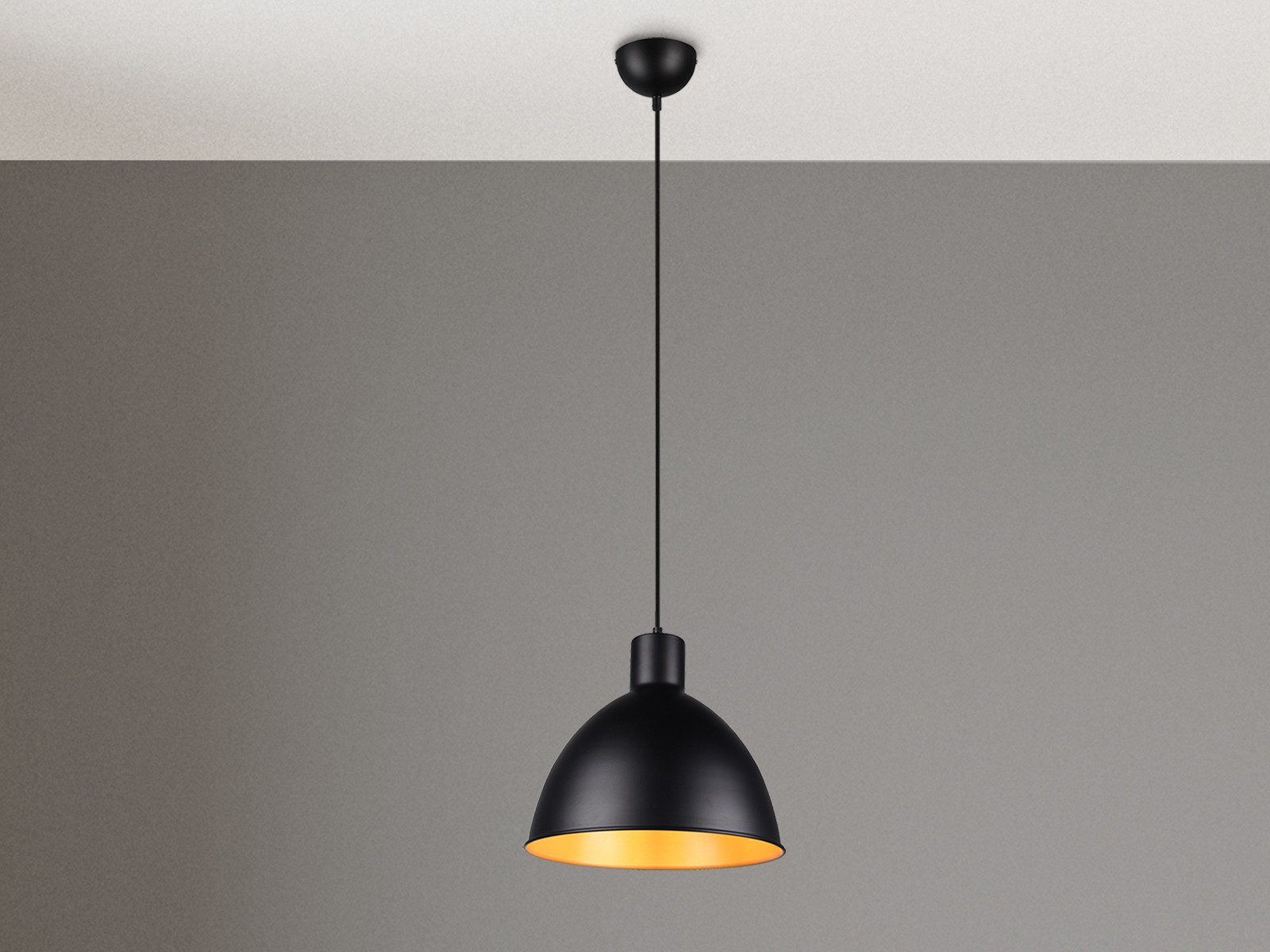 meineWunschleuchte Pendelleuchte, ohne Leuchtmittel, Industriedesign einflammig über Esstisch & Couchtisch hängend Ø 30cm