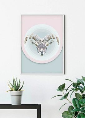 Komar Poster Capricorn, Tiere (1 St), Kinderzimmer, Schlafzimmer, Wohnzimmer