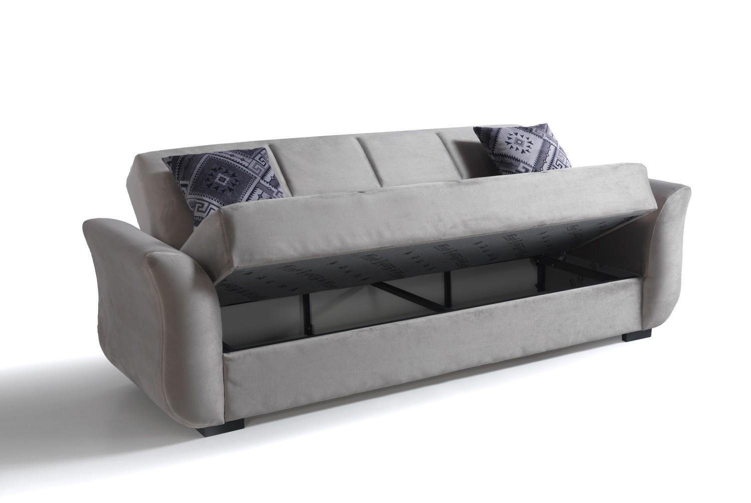 Wohnzimmer-Set Sitzer JVmoebel Europe Komplett Sessel, Made In / Sessel), Sofagarnitur Set 2 Sofa Textil 3+2+1+1 Sitzer / 2x (3 Bettfunktion