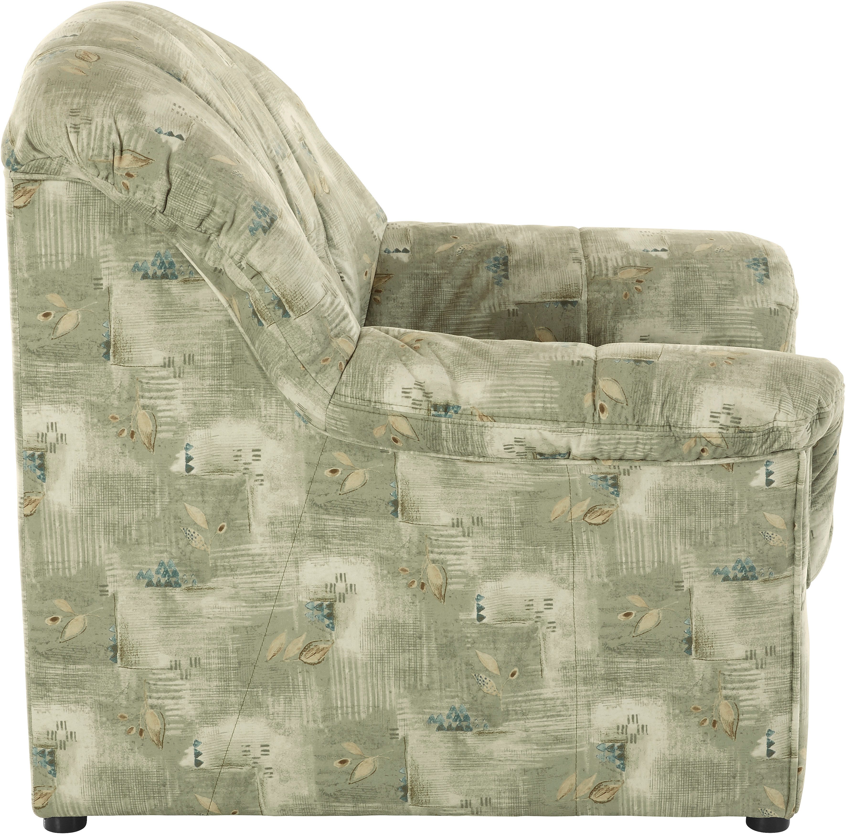 DOMO collection Sessel Bahia belastbar bis 140kg/ Sitz, Breite 102cm, Federkern, Microfaser MELROSE®, mocca – Bild 4 von 5