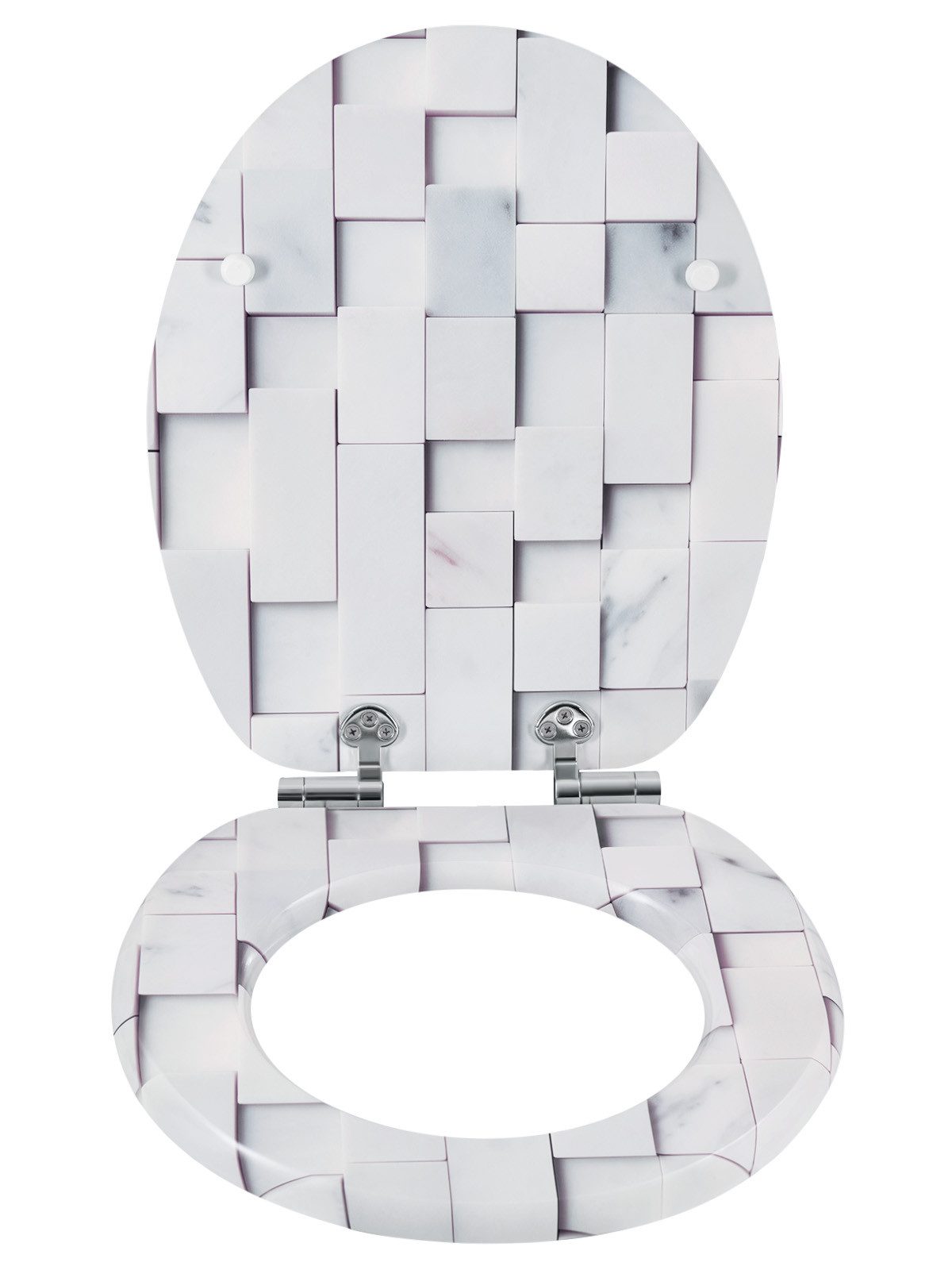 Woltu WC-Sitz (1-St), O Form, mit Absenkautomatik, einfache Montage von unt günstig online kaufen