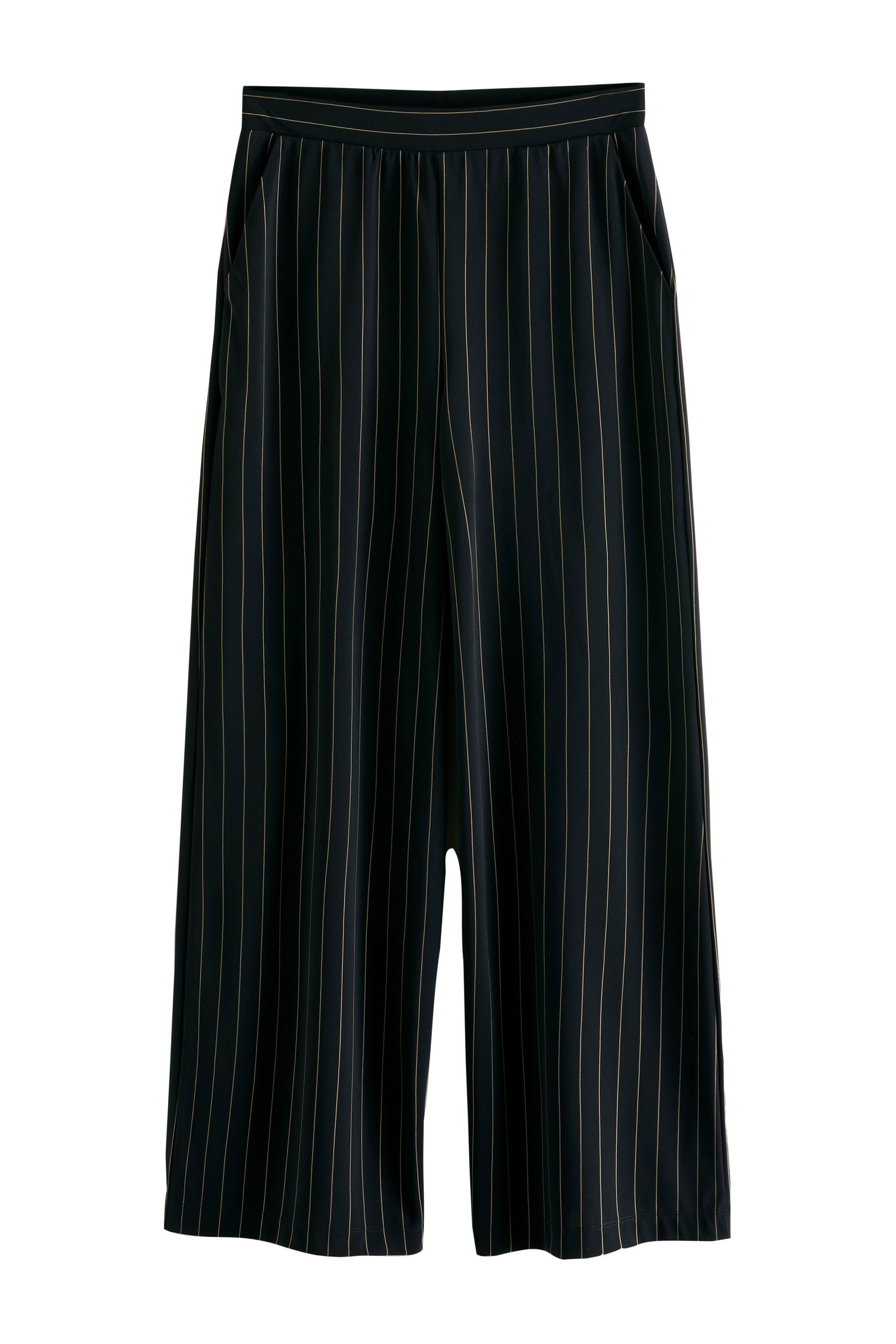 Palazzohose Taillierte Hose mit weitem Bein