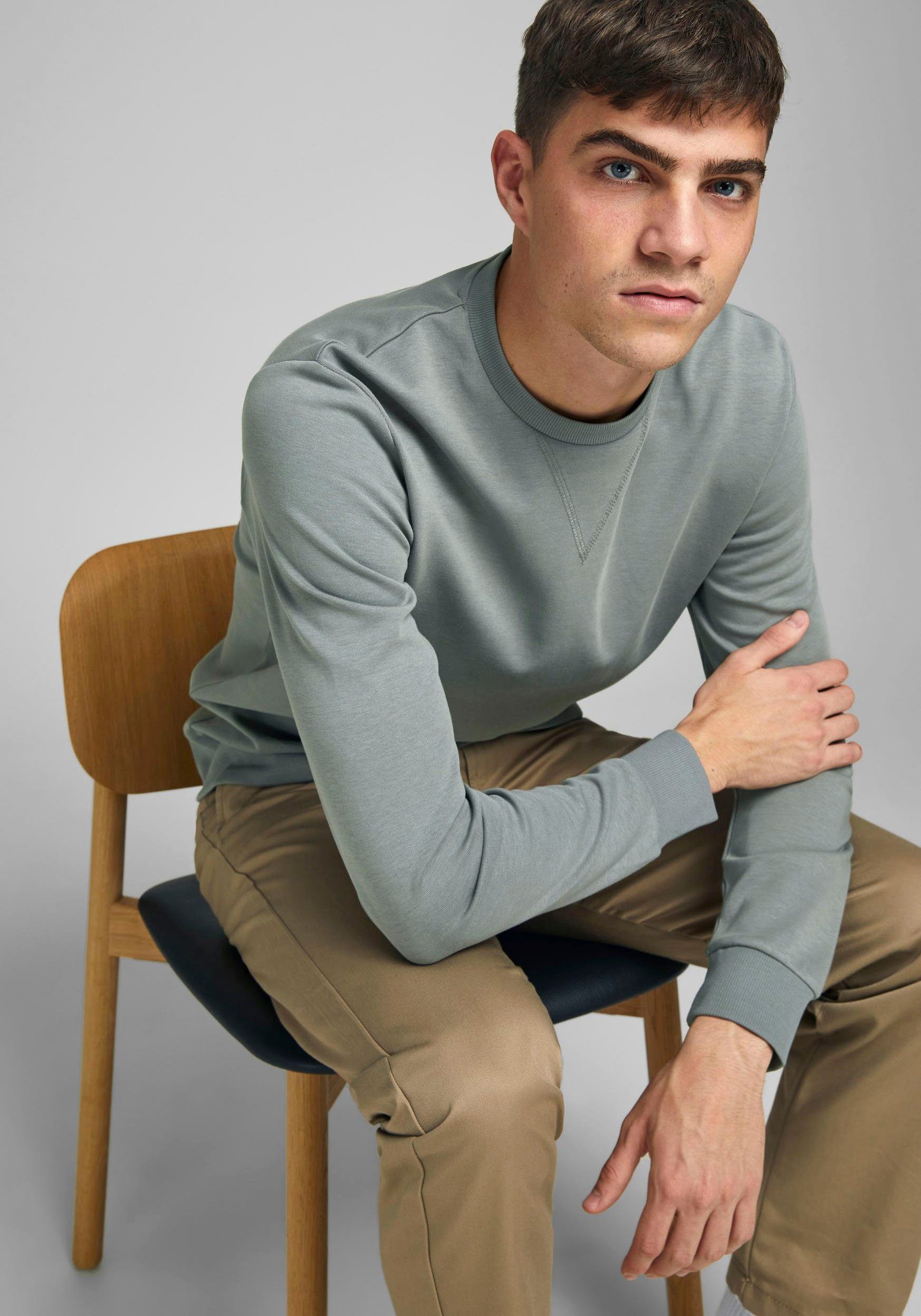 Jack & Jones Sweatshirt BASIC graugrün SWEAT