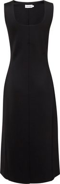 Calvin Klein Midikleid TECHNICAL KNIT MIDI DRESS mit tiefem Rundhalsausschnitt