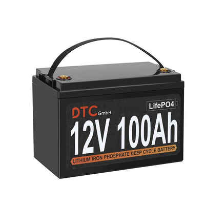 DTC GmbH 12V 100Ah Lithium Eisenphosphat BMS für Wohnmobil Trolling-Motor Stromspeicher