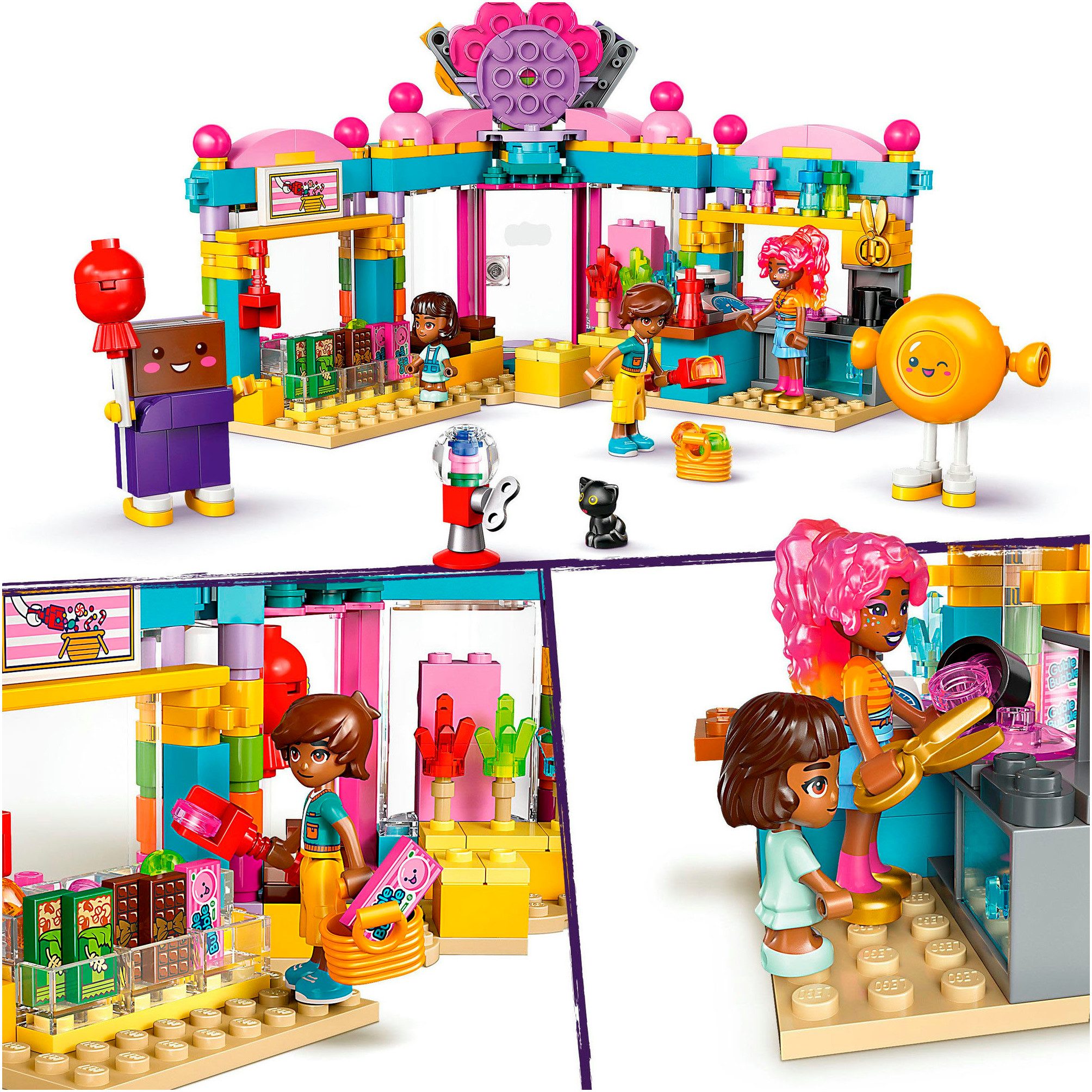LEGO® Heartlake City Süßwarenladen (42649), LEGO Friends Konstruktionsspielsteine, (376 St), Made in Europe – Bild 4 von 5