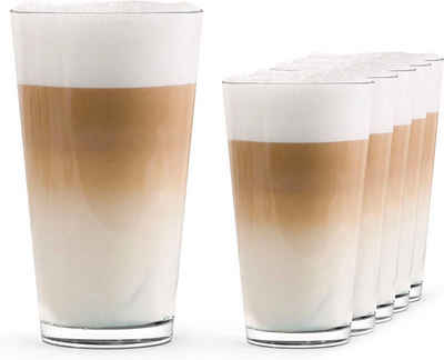 SAHM Latte-Macchiato-Glas Latte Macchiato Gläser Set 6 STK - Kaffee Latte Gläser
