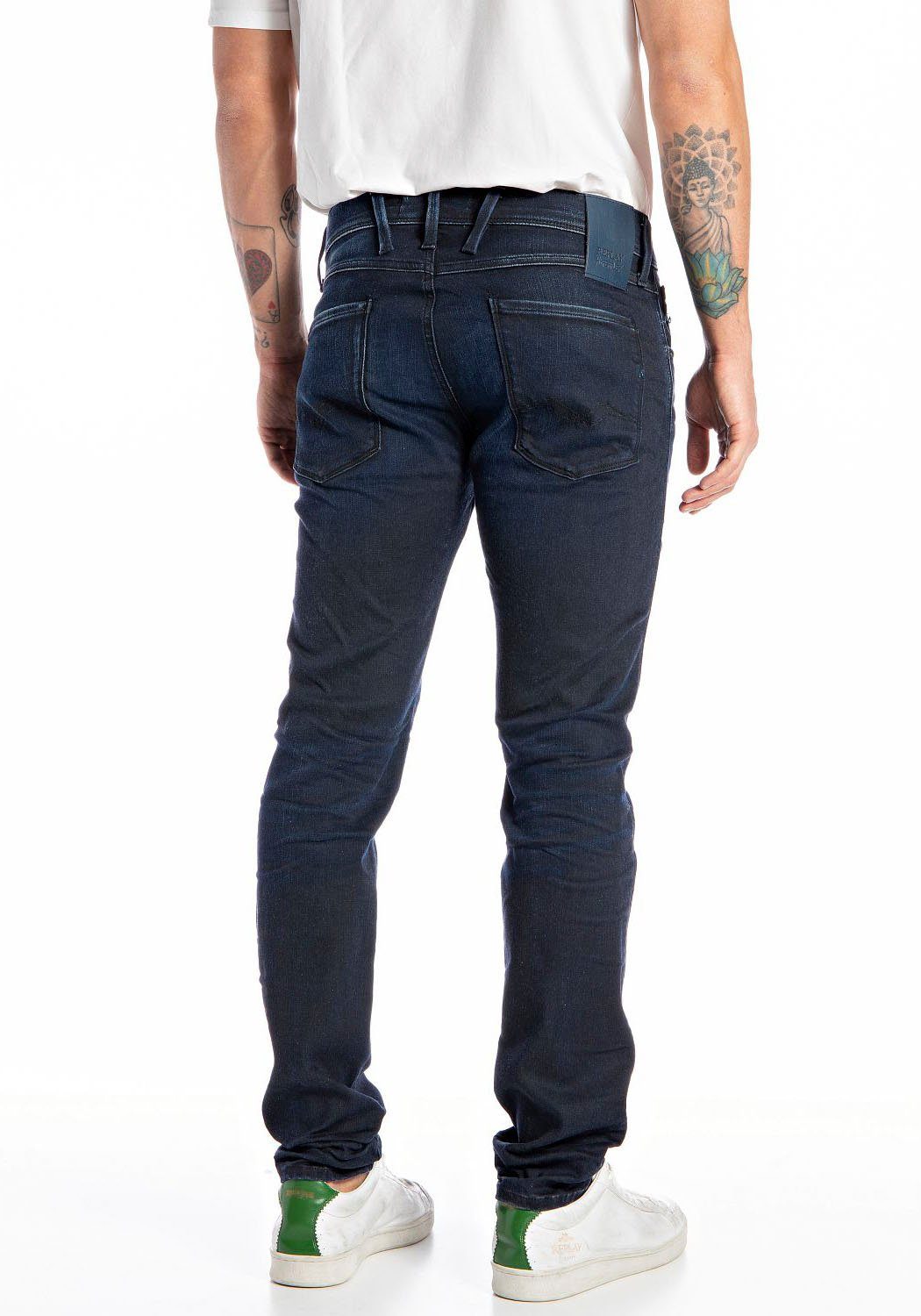 Replay Slim-fit-Jeans darkblue ANBASS