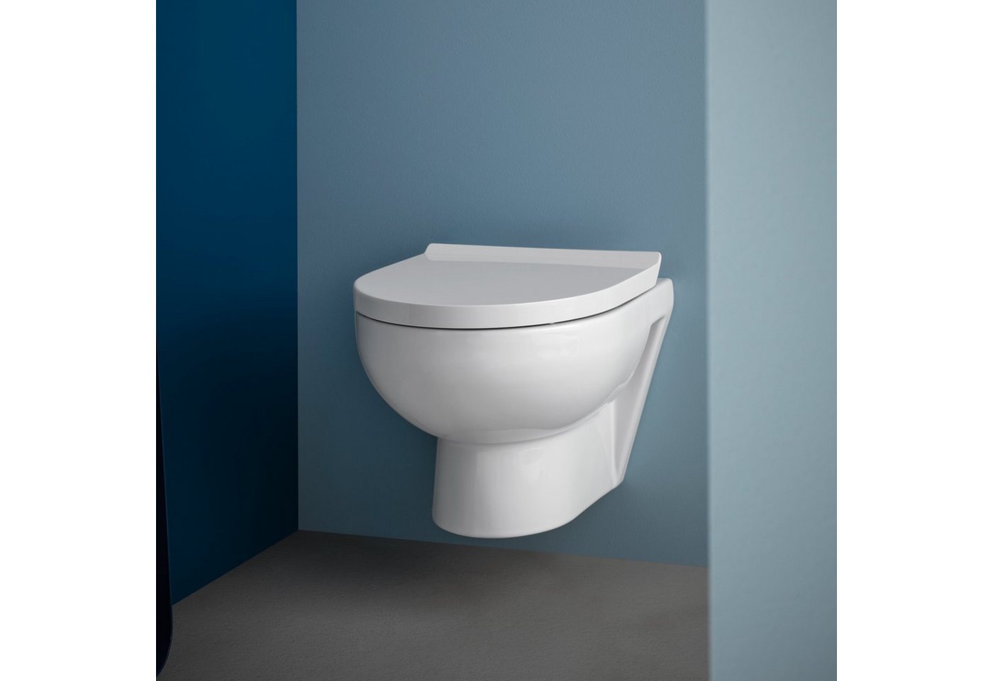 Thumbnail - Duravit Tiefspül-WC No.1 Wand-WC Set Toilettensitz randlos WC-Sitz Absenkautomatik, wandhängend, Wand-WC inkl. WC-Sitz