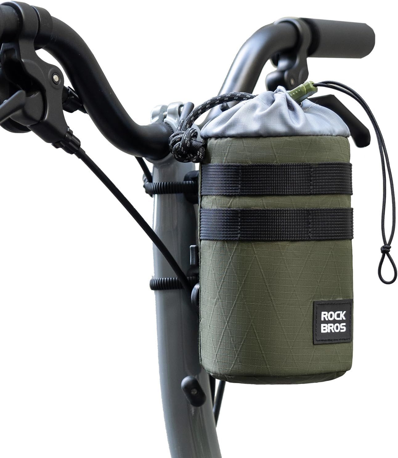 ROCKBROS Fahrradtasche 1,2 L Bikepacking Fahrrad-Tasche mit Thermofach für Trinkflasche