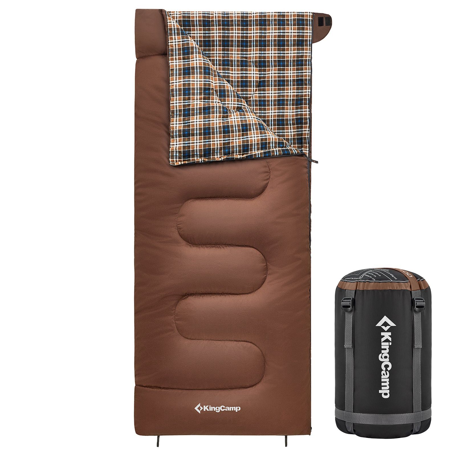 KingCamp Schlafsack Deckenschlafsack Snowflake 400 Winter - Schlafsack