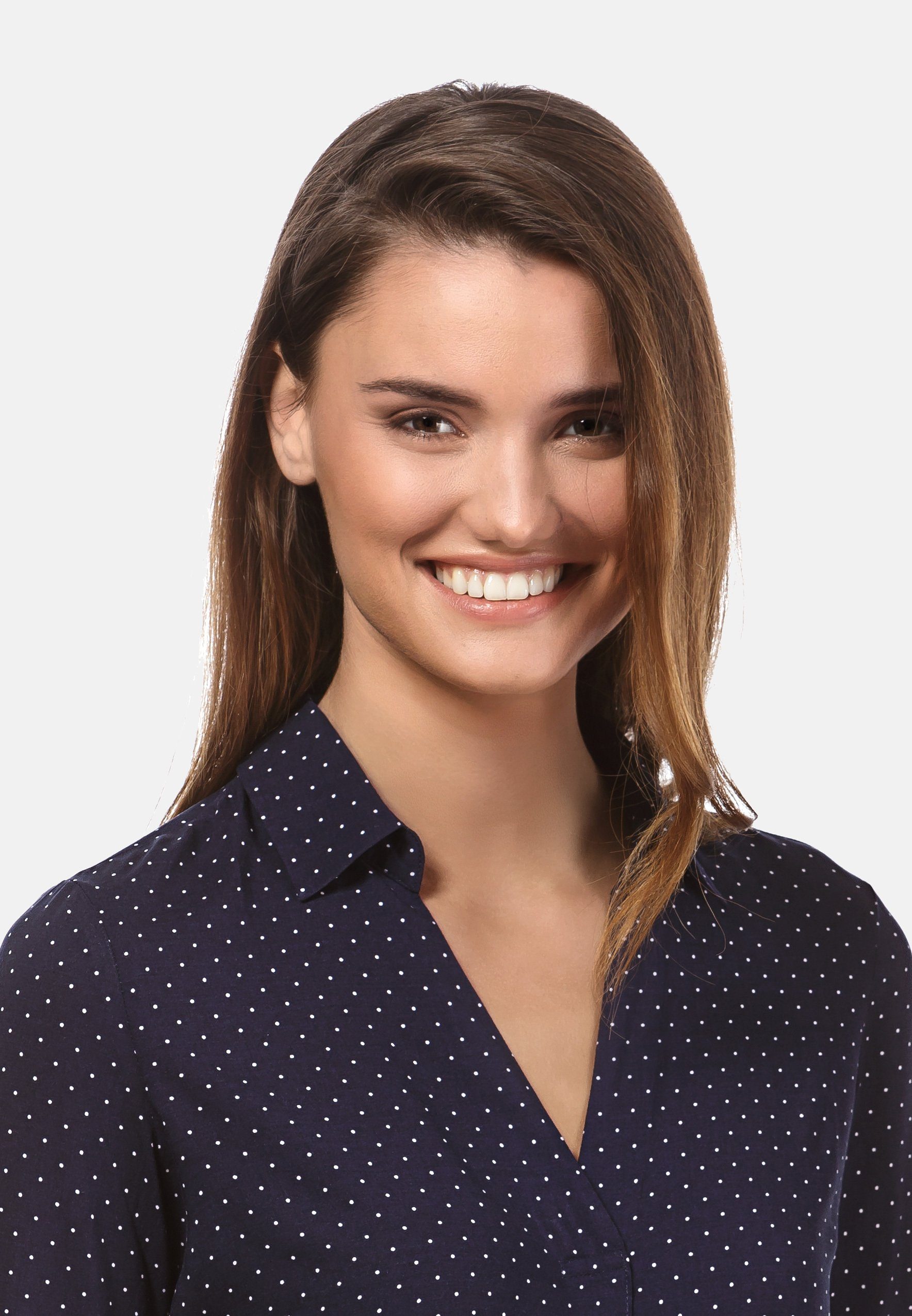 Vincenzo Boretti Klassische Bluse leicht tailliert