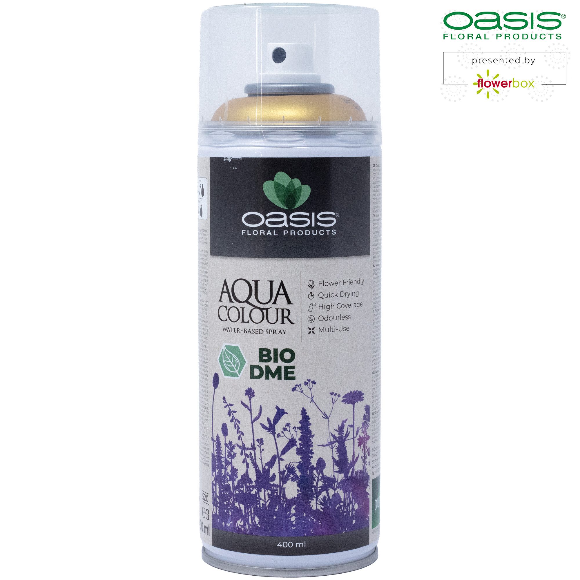 Oasis Marker Aqua Colour Spray Metallic Gold 400ml