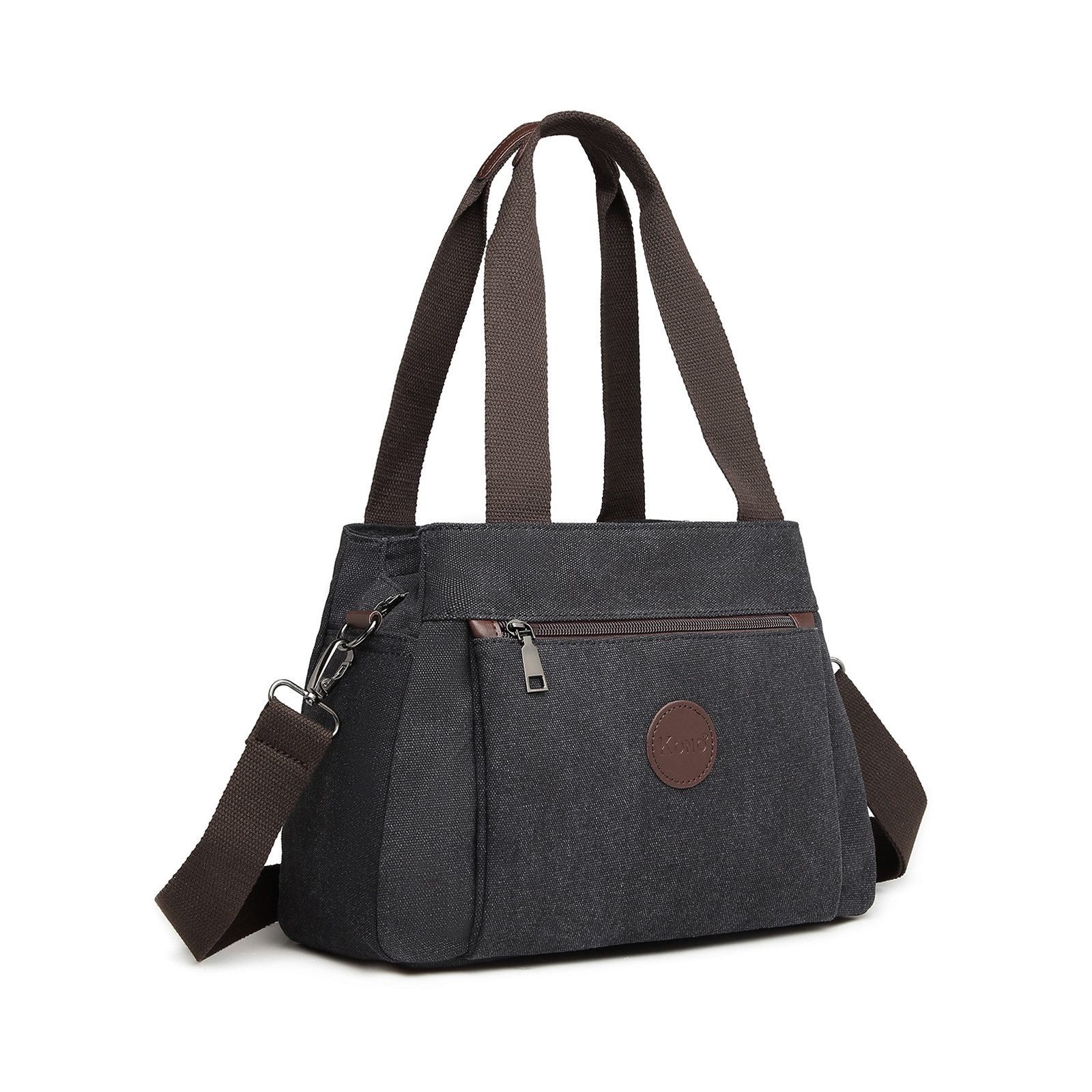 KONO Shopper Canvas Handtasche Frauen Schultertasche günstig online kaufen