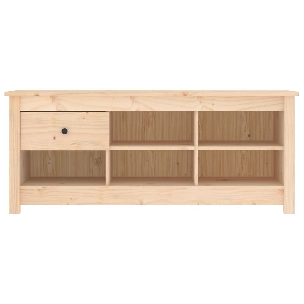 vidaXL Schuhschrank NA Schuhschrank 110x38x45,5 cm Massivholz Kiefer