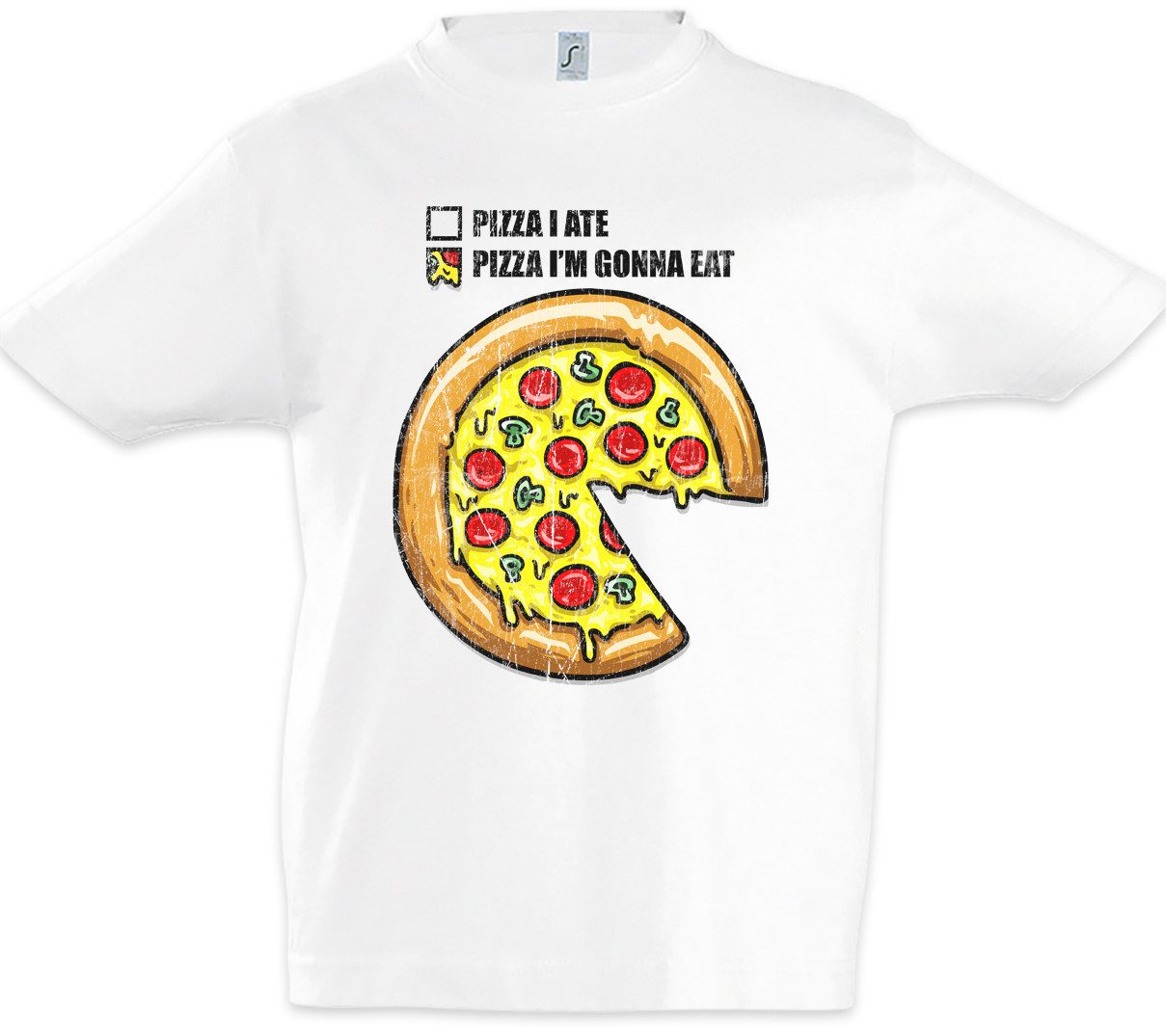 Print-Shirt Pizza Diagram Kinder T-Shirt Pizza Maker Bäcker Hawaii Pizzeria Kult