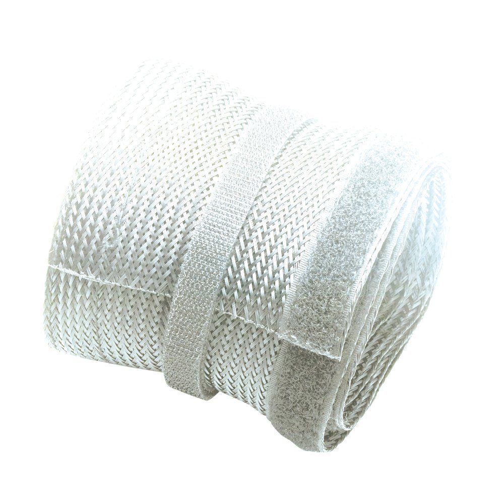 PureMounts Kabelkanal PureMounts® - Kabelschlauch PM-ZCCS-SOCKS-85W Polyester 1,80m Weiß