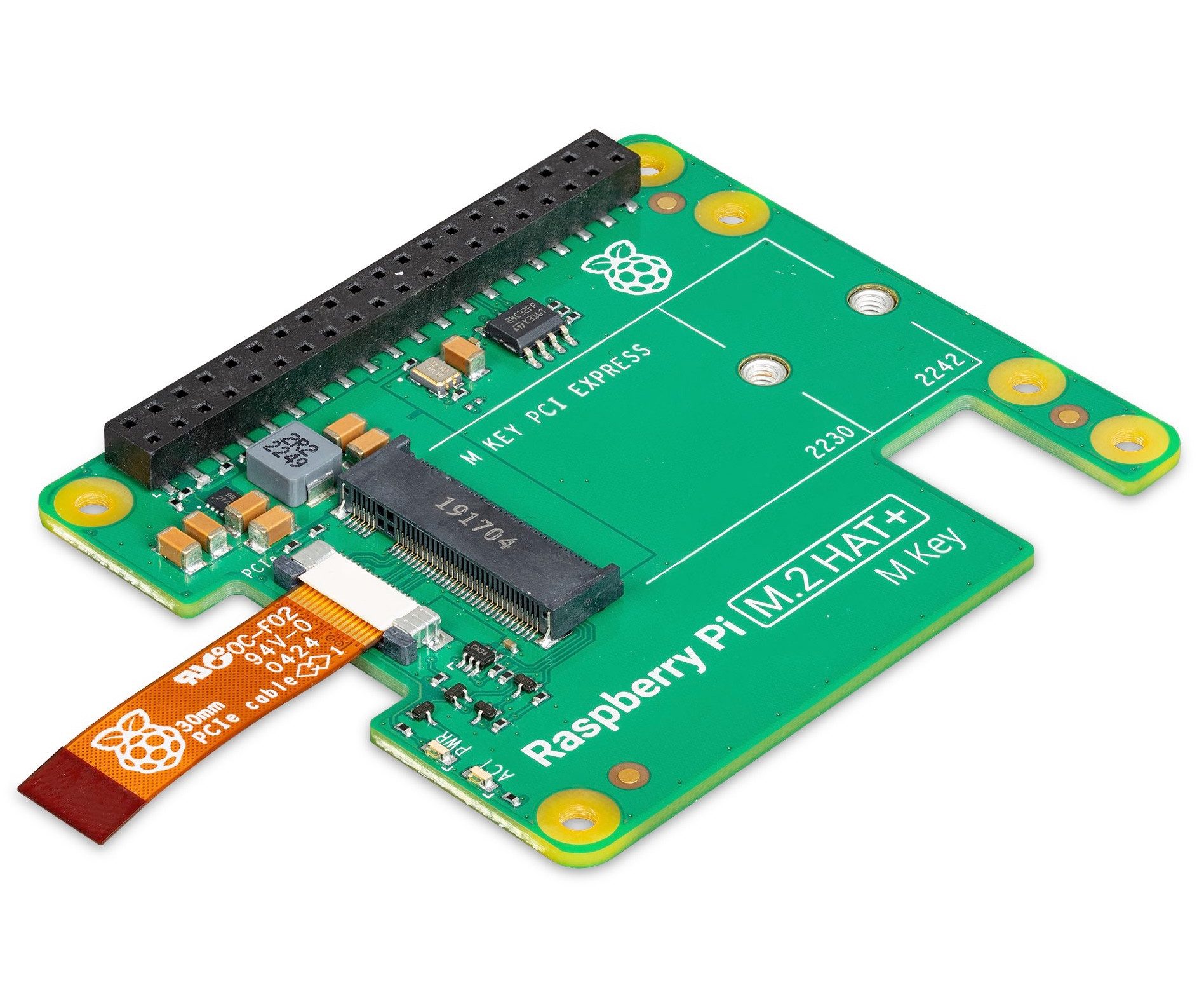 PCIe M.2 HAT für Raspberry Pi 5, M-Key Adapter