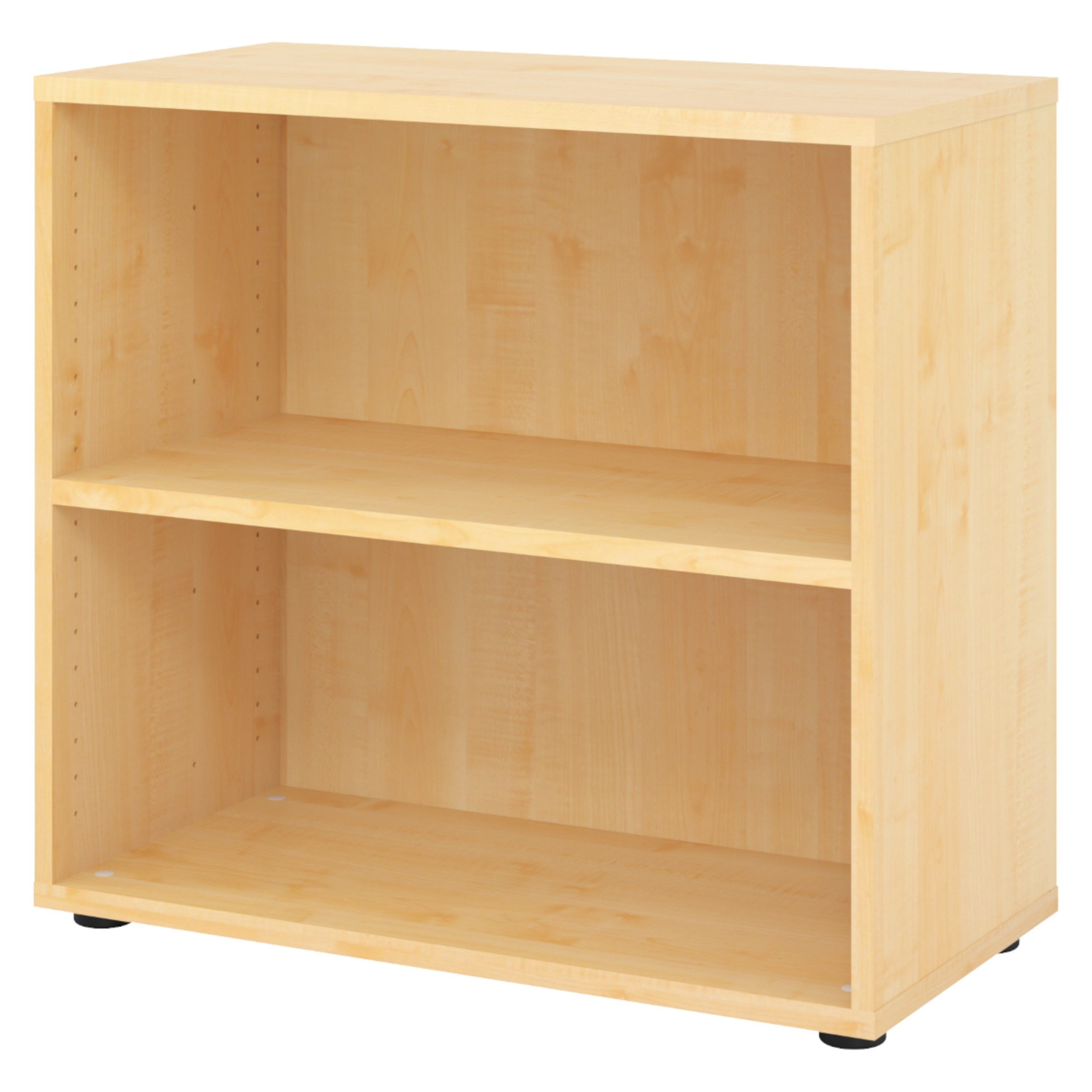 bümö Aktenregal smart Regal, Büroregal - 2 Ordnerhöhen, Dekor: Ahorn