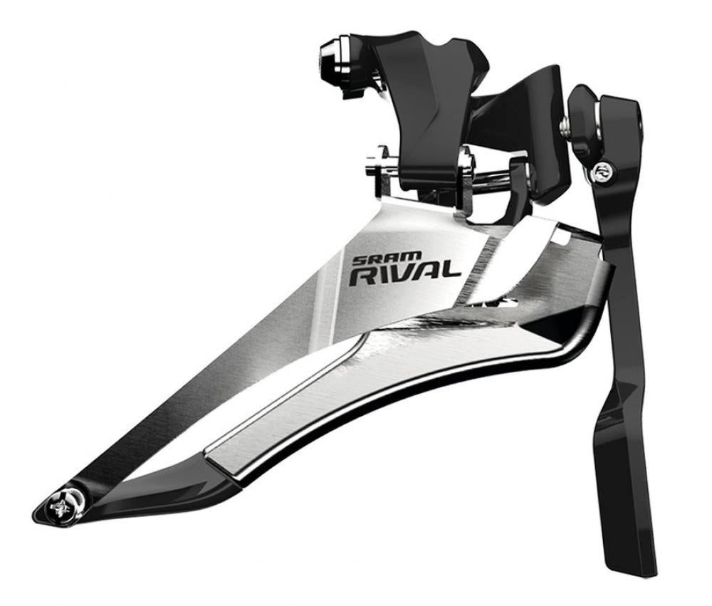 SRAM Kettenumwerfer SRAM Umwerfer Rival 22 Yaw Anlöt mit Kettenfänger - präzise 2x11-Rennr