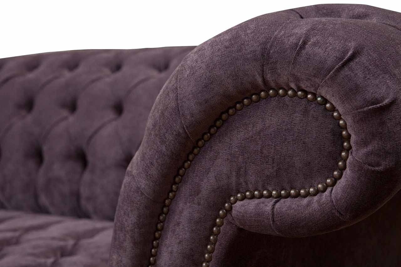 JVmoebel Sofa In Textil Europe Neu, Sofas 4 Sofa Design Sitzer Made Couch Polster Luxus Chesterfield