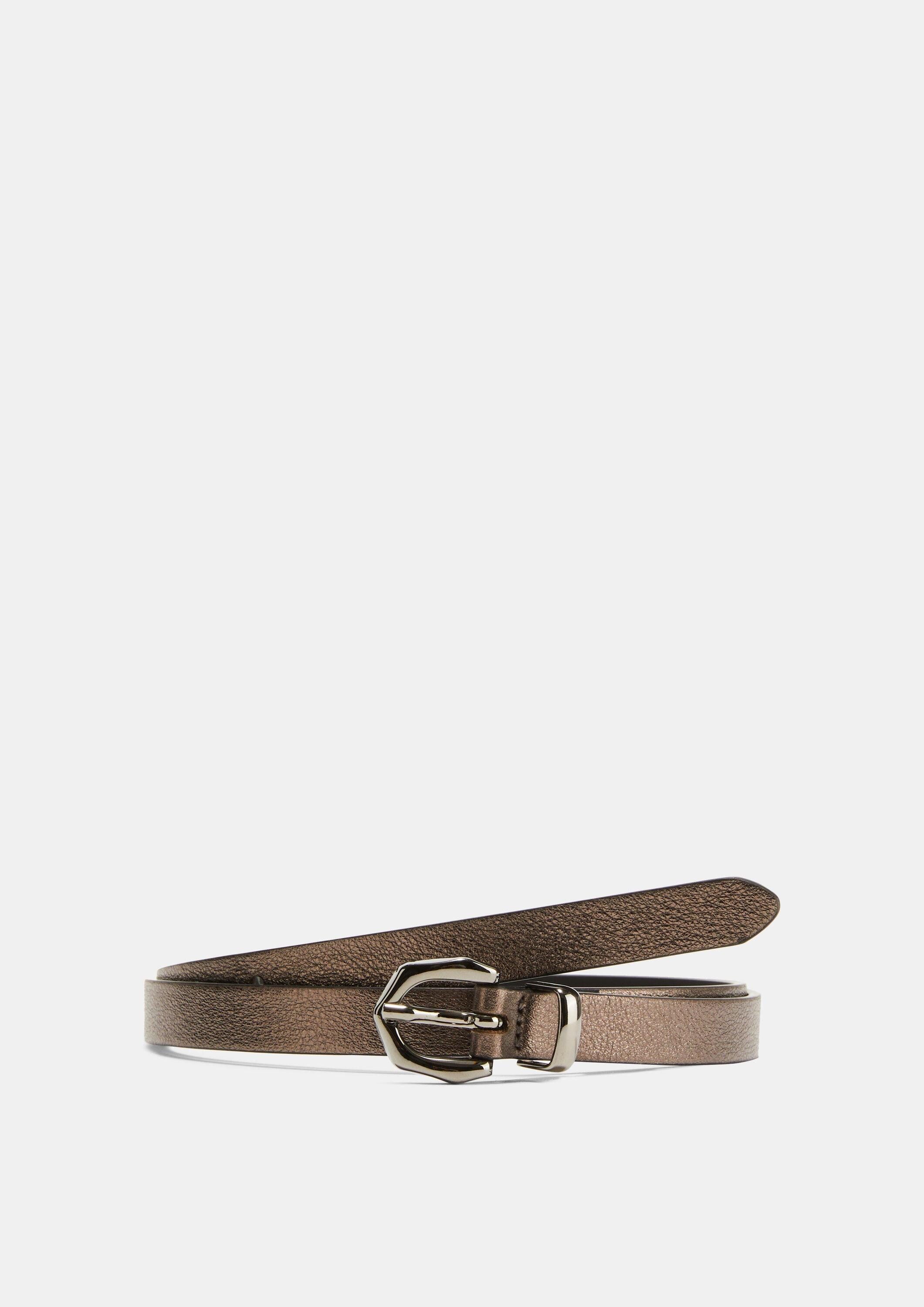 comma Ledergürtel Taillengürtel Ledergürtel mit Dornschließe