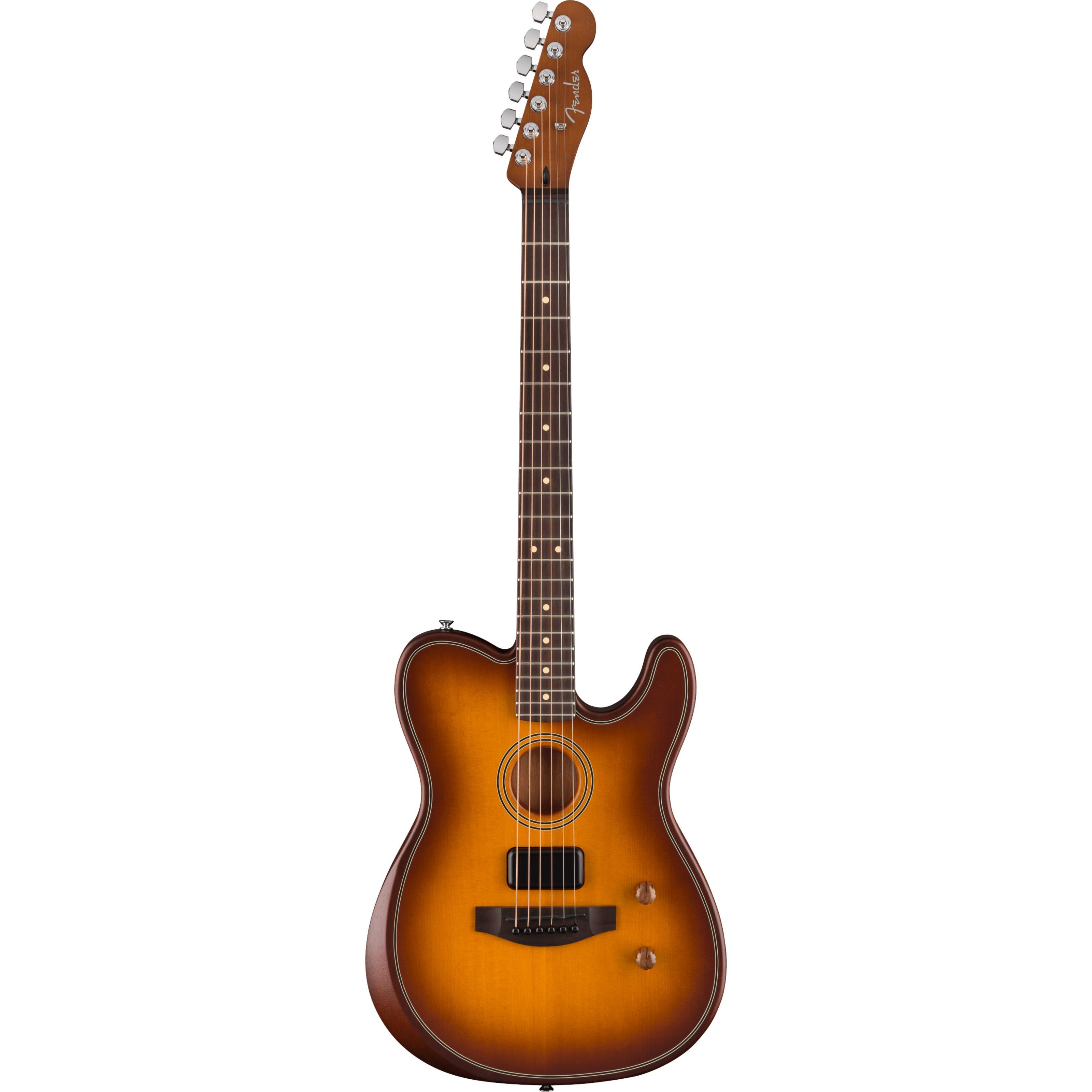 Fender Westerngitarre, Westerngitarren, Andere Bauformen, Acoustasonic Standard Telecaster Honey Burst - Westerngitarre