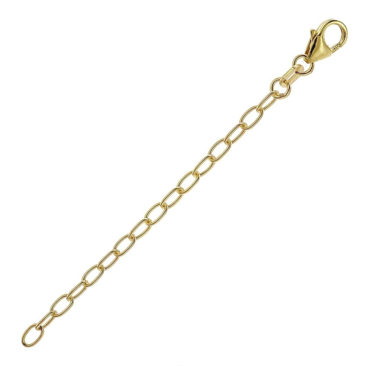 trendor Silberkette 21667, Verlängerungskette 925 Silber Vergoldet Weitanker 7 cm