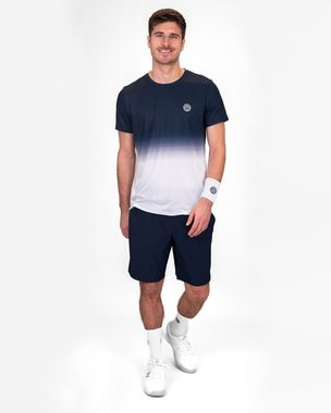 BIDI BADU Tennisshirt Crew Tennisshirt für Herren in blau weiß