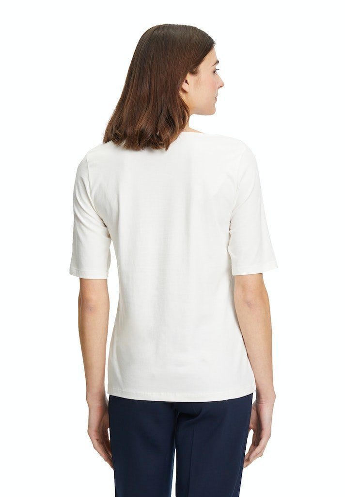 / Betty / Da.Shirt, 1014 Arm 1/2 Barclay Polo Betty Shirt T-Shirt Offwhite Barclay Kurz