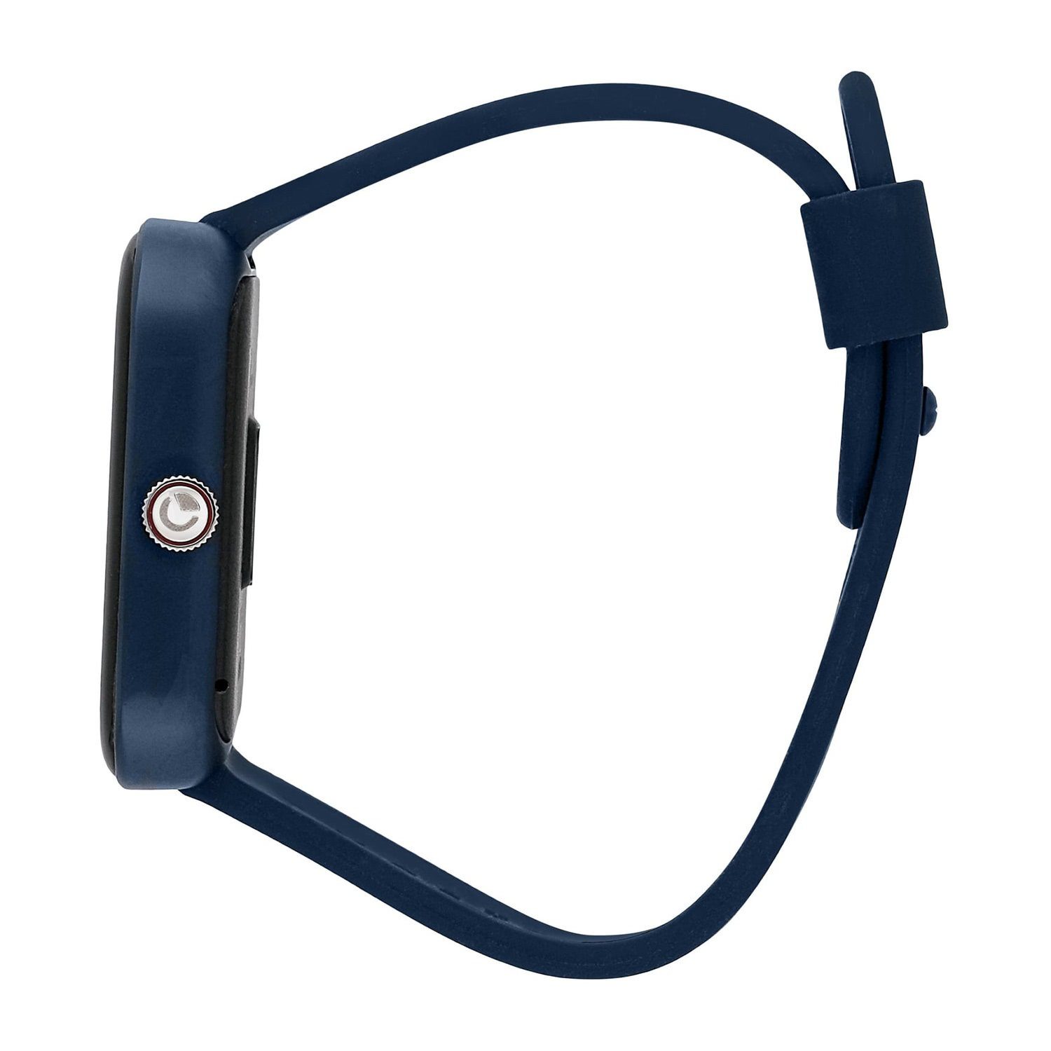 Sector Sector Herren Armbanduhr Smartwatch (kompatibel ab Android 5.1+ und IOS 8.0), Analog-Digitaluhr, Herren Smartwatch rund, groß (ca. 44mm), Silikonarmband blau, Sport