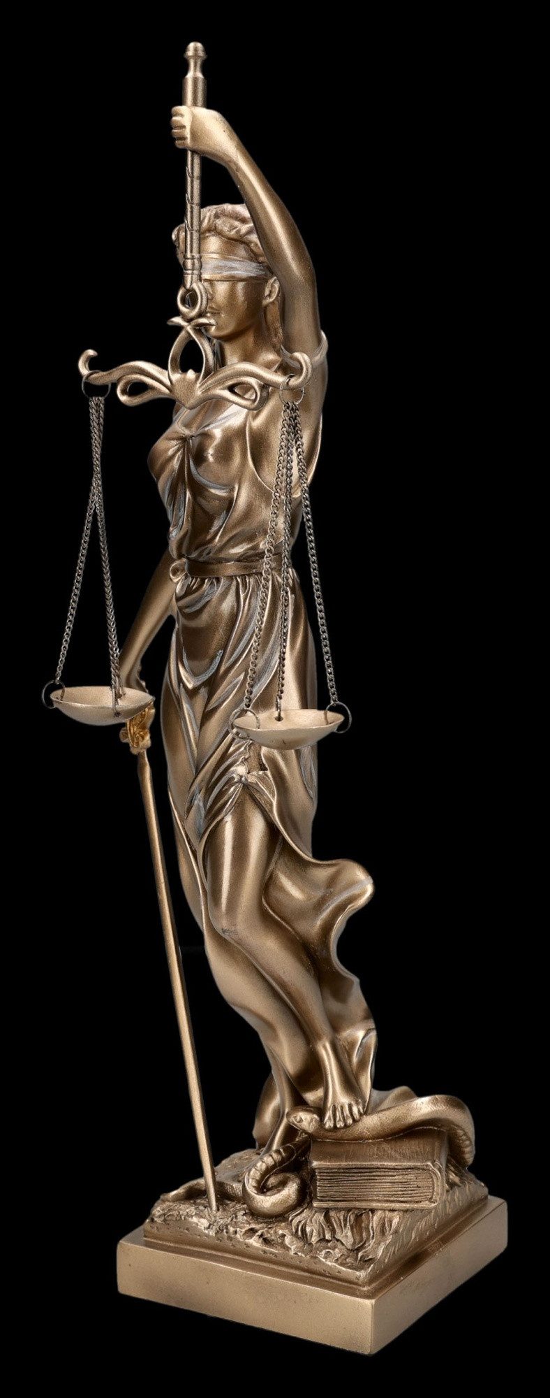 Figuren Shop GmbH Dekofigur Justitia Figur – römische Göttin der Gerechtigkeit Statue 34 cm Deko