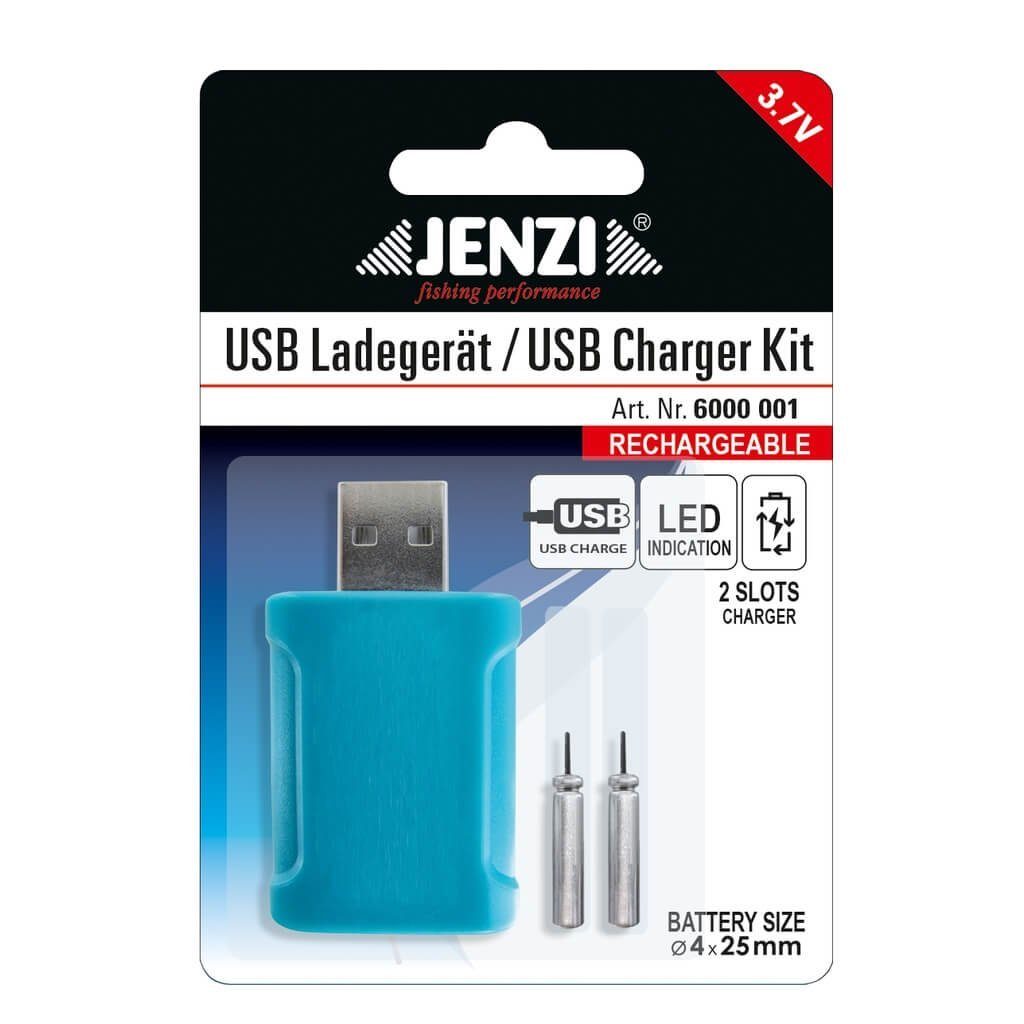 Jenzi Jenzi USB-Ladegerät inkl 2 Stabbatterien USB-Ladegerät