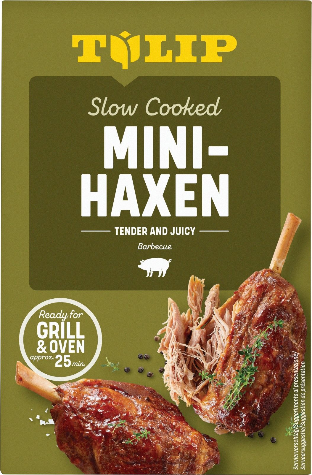 TULIP Wurstkonserve Mini-Haxe 500g Vakuumverpackt und im Backofen oder Grill zubereitet, 500 g