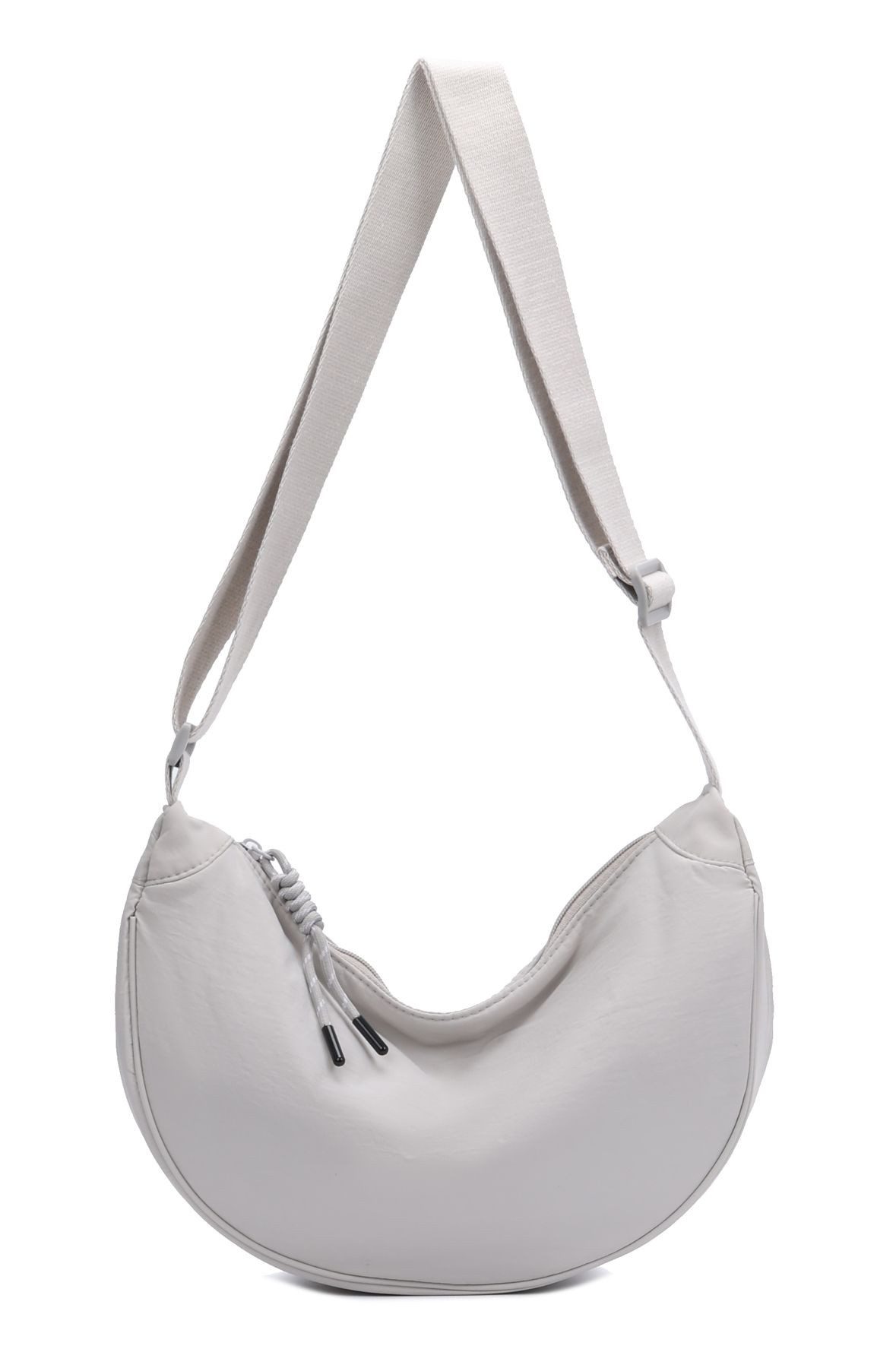 ITALYSHOP24 Schultertasche Damen Tasche MOON Bodybag Brusttasche CrossBody UNISEX Nylon, HERREN Hobo Bag Runde Umhängetasche Hüfttasche Crossover Reise modern