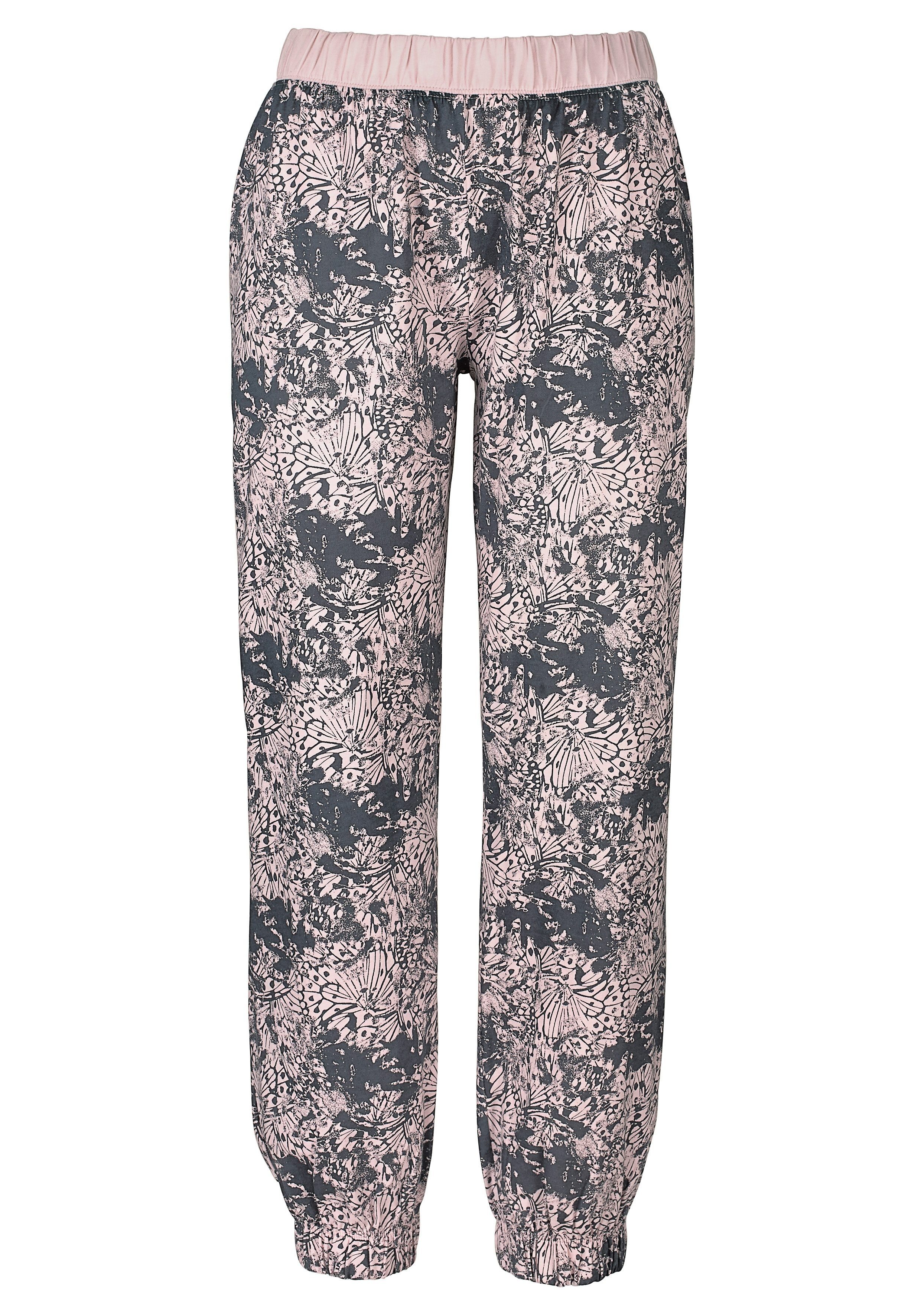 Buffalo Pyjama (Set, 2 tlg) mit gemusterter Hose und passendem Langarmshirt