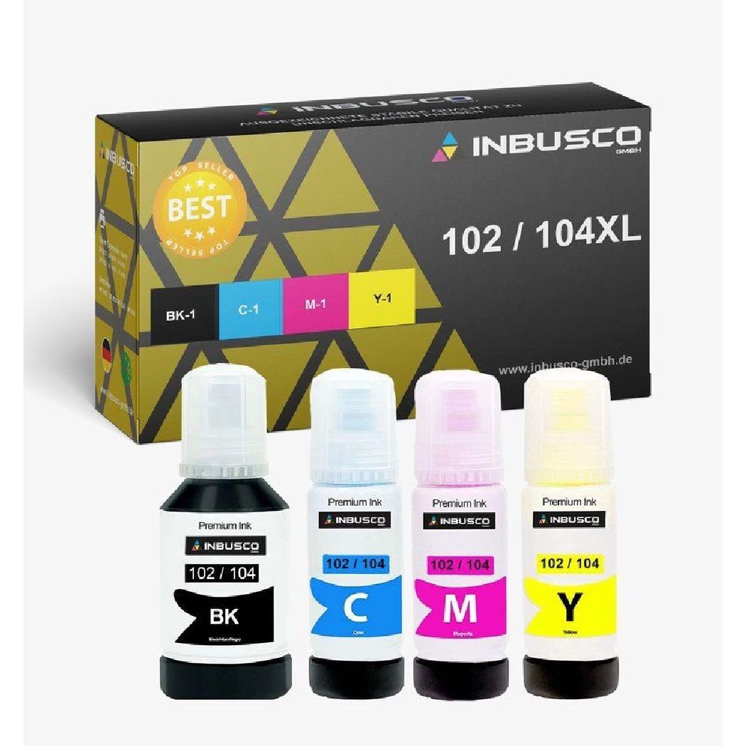 mit T102 ... Inbusco 104 T102 / Tintenpatrone Eco 2x Tintenpatronen Epson Tank kompatibel