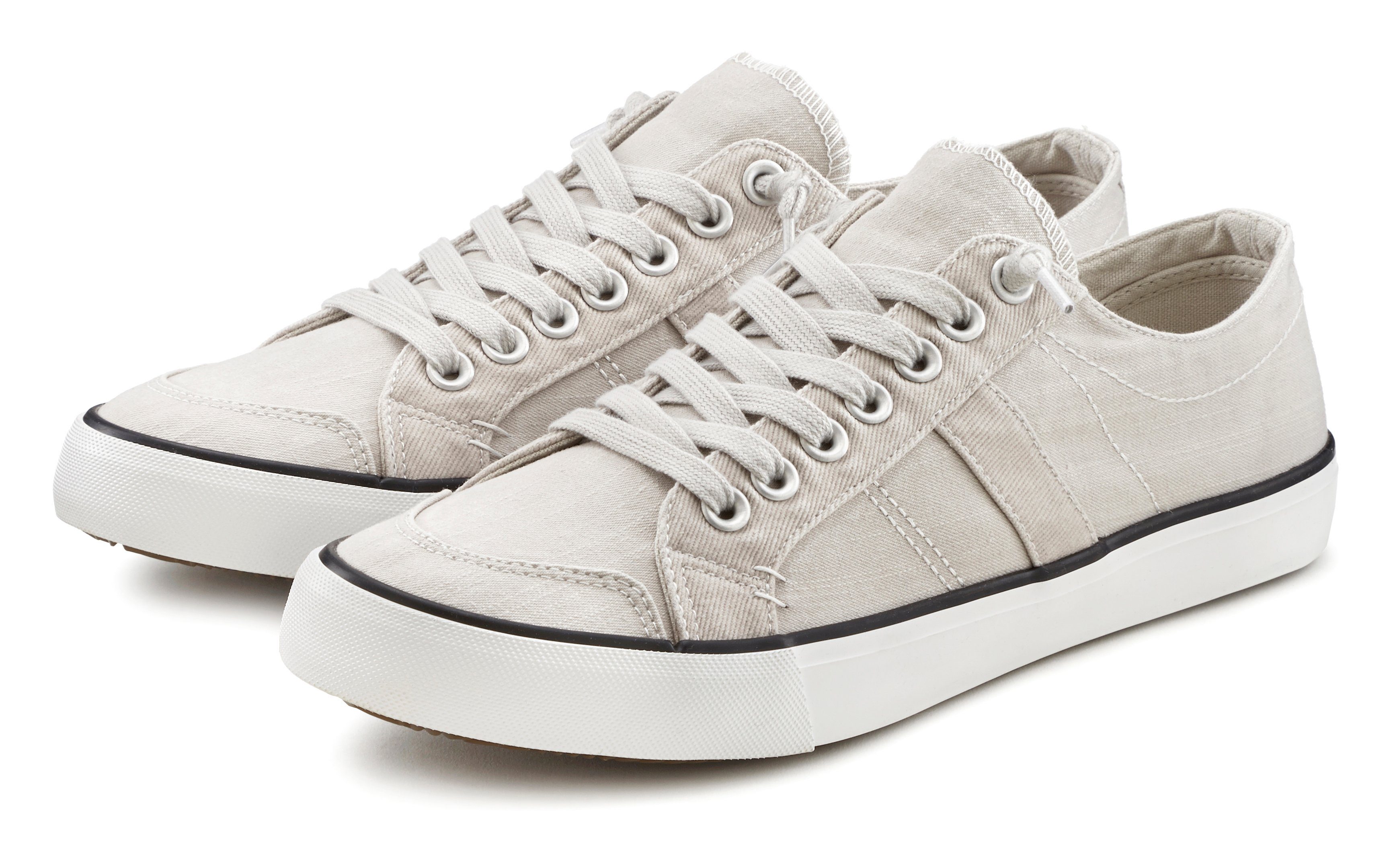 AUTHENTIC LE JOGGER Schnürhalbschuh Sneaker Schnürschuh, Halbschuhe, Freizeitschuhe, Slipper aus Canvas VEGAN