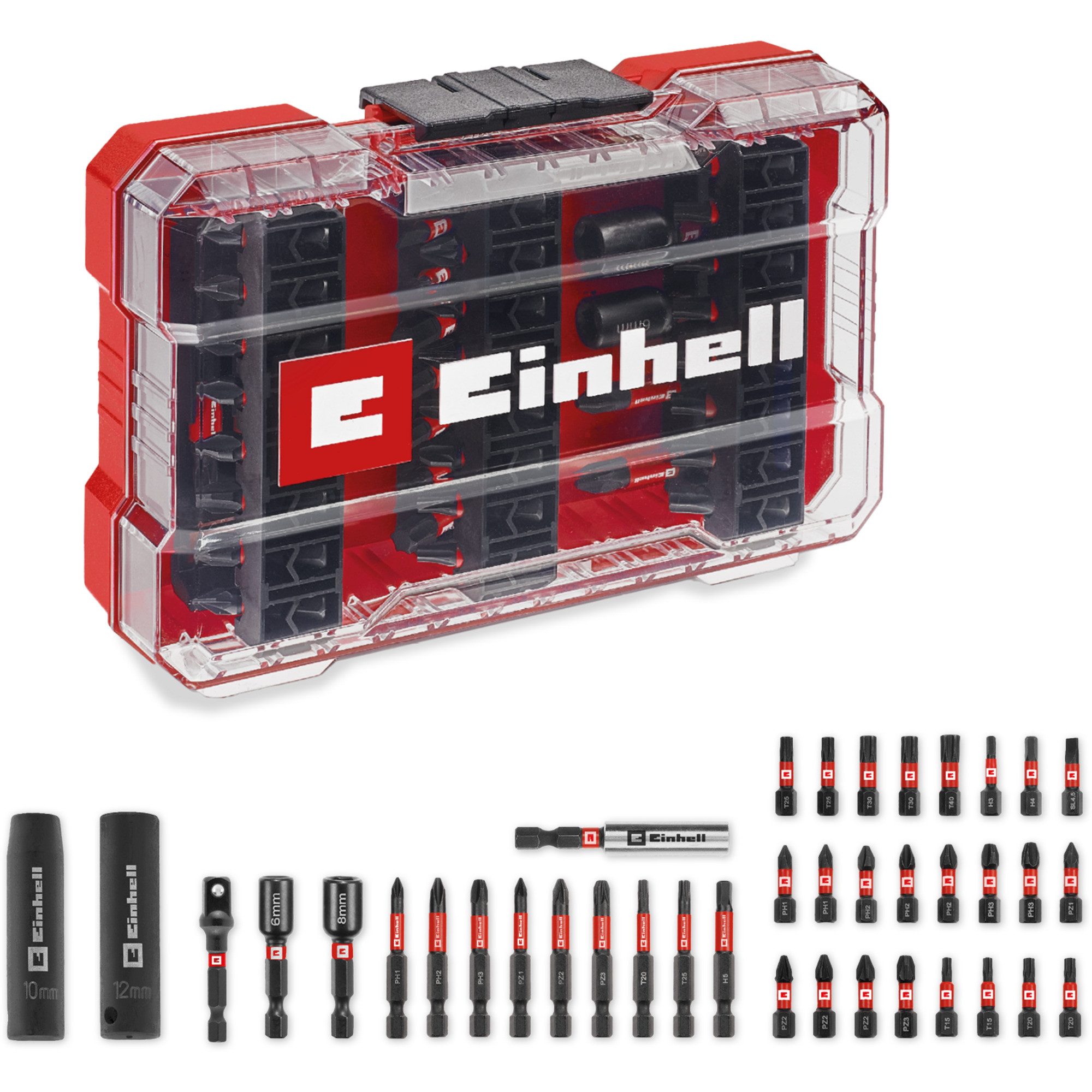 Einhell Bohrer- und Bitset EINHELL Impact-Bit- & Stecknuss-Set in M-CASE