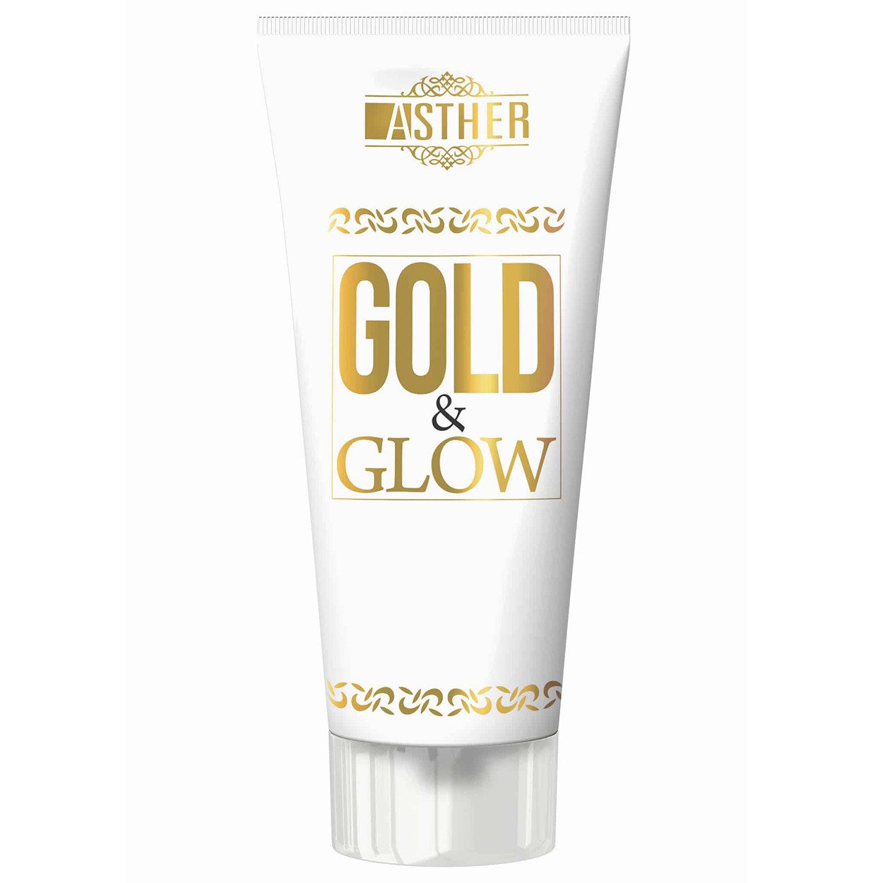 Asther After Sun-Balsam Asther Gold&Glow After-Sun-Körperlotion 200 ml, 1-tlg., Mit Kollagen und Aloe Vera für gepflegte Haut