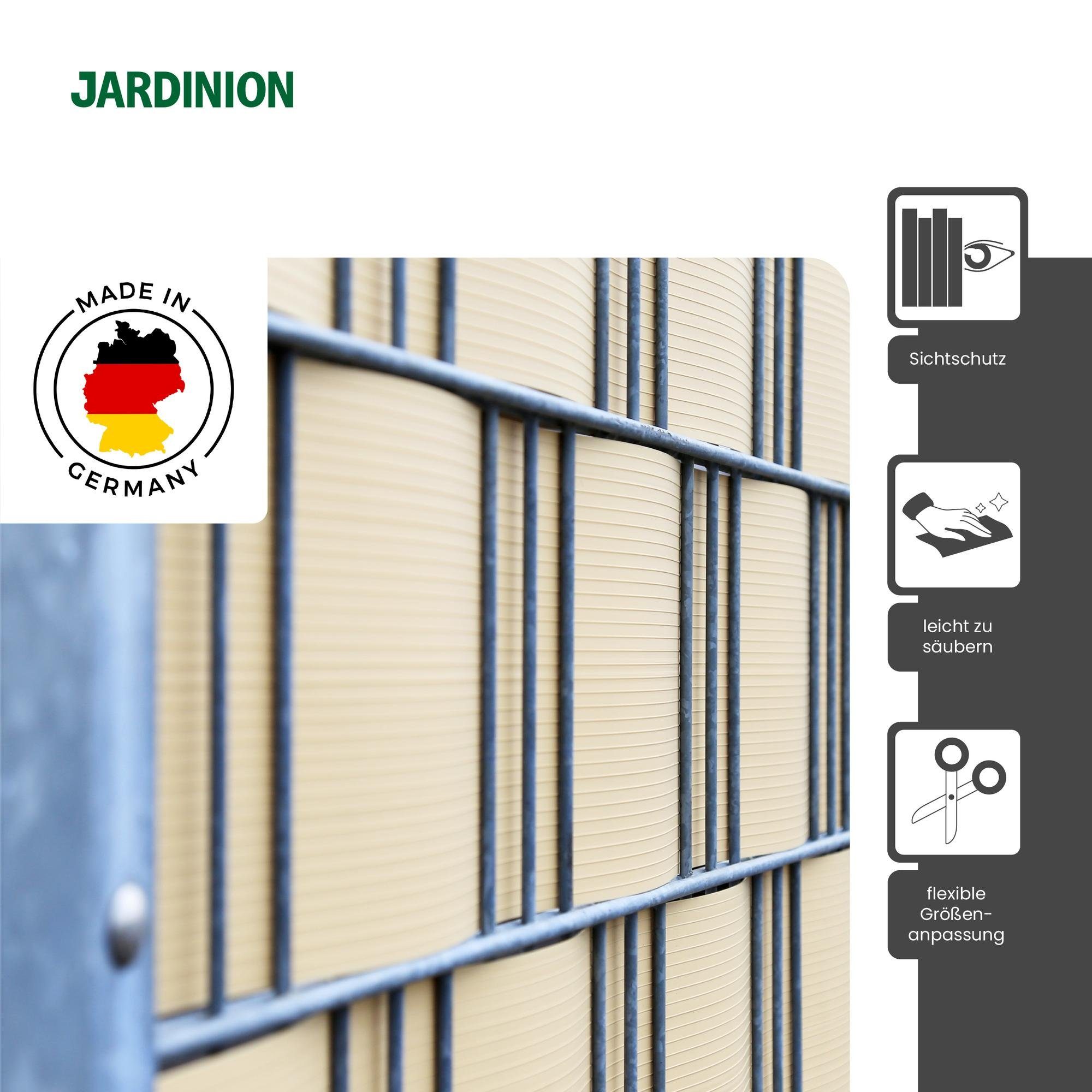 Jardinion Sichtschutzstreifen, (Doppelstabmattenzaun Sichtschutz,  Sichtschutzstreifen, 10-St), aus Kunststoff, Blickdicht, Wind und  Sichtschutz Zaun