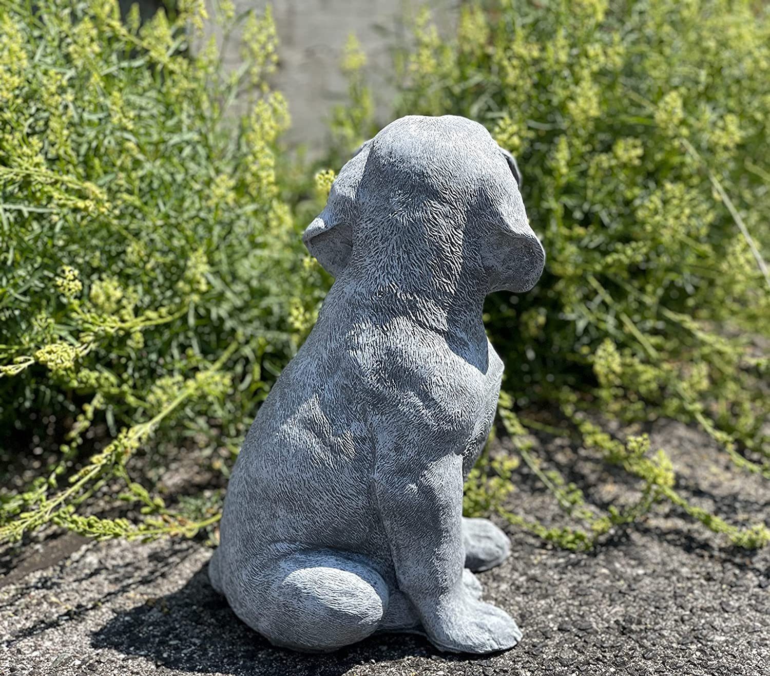 Stone and Hund Steinfigur groß Beagle Style Gartenfigur