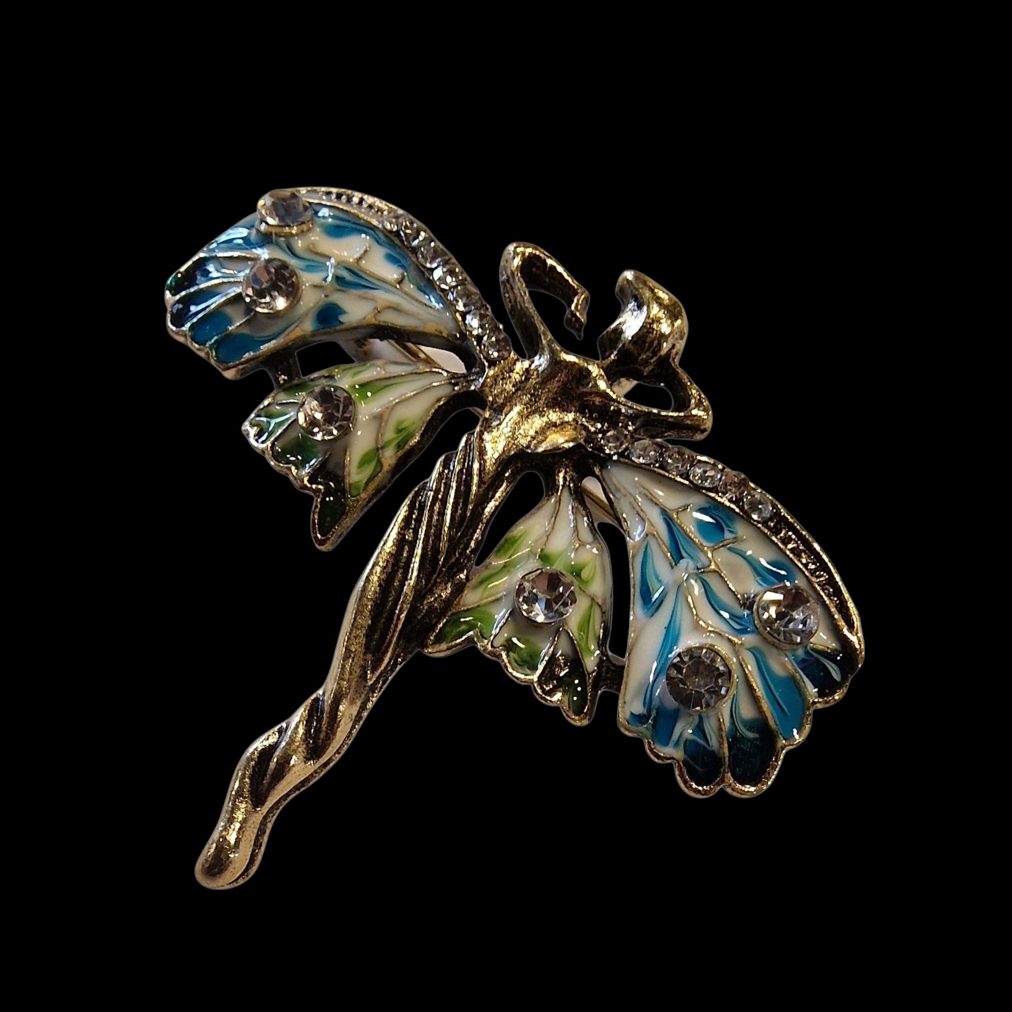 Dark-Desires Brosche Vintage Art Nouveau Stil Nymphe Brosche, Damen Brosche günstig online kaufen